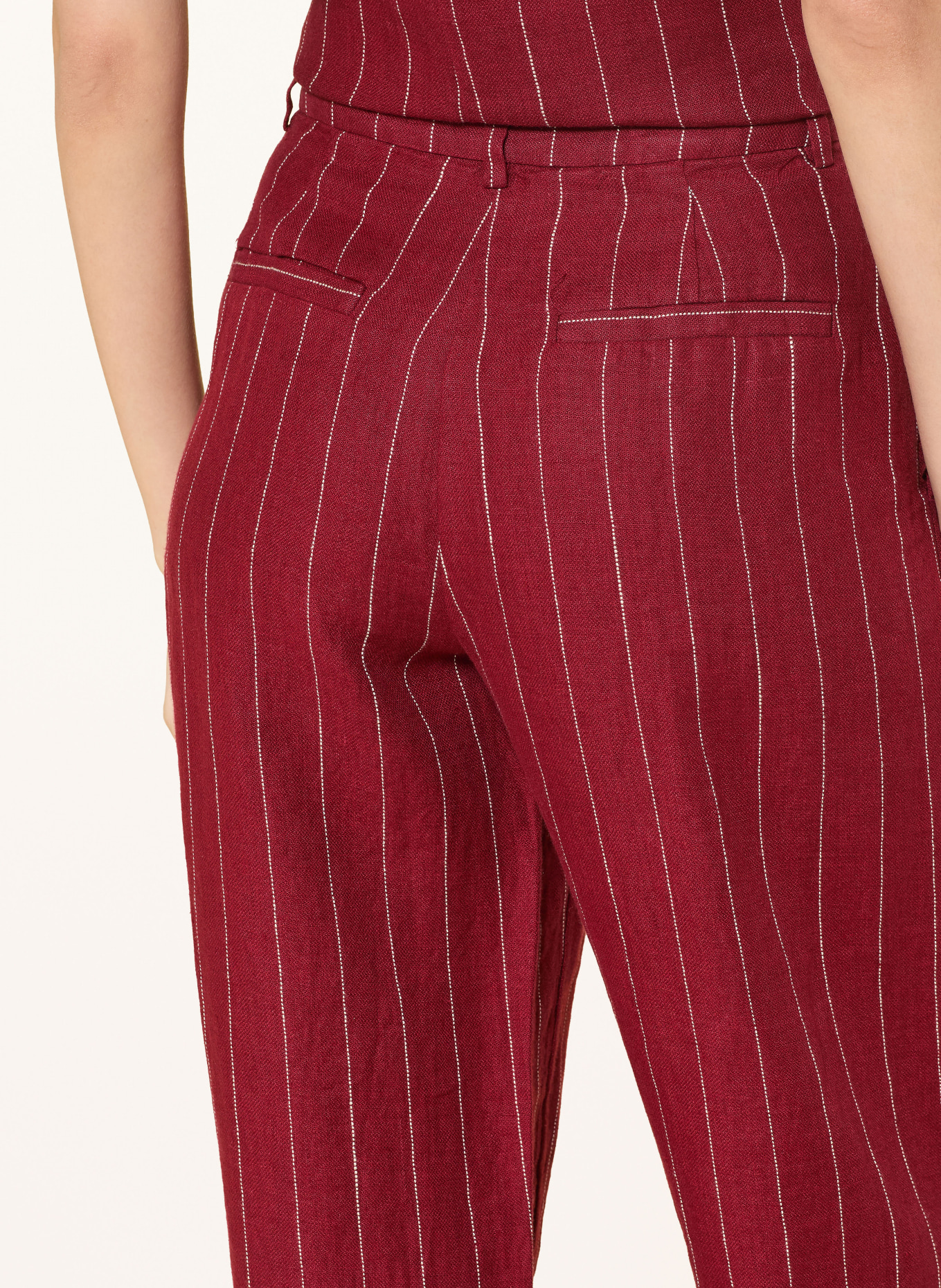 MSCH COPENHAGEN Pantalon Marlene MSCHFRANCISKA: ROUGE FONCÉ
