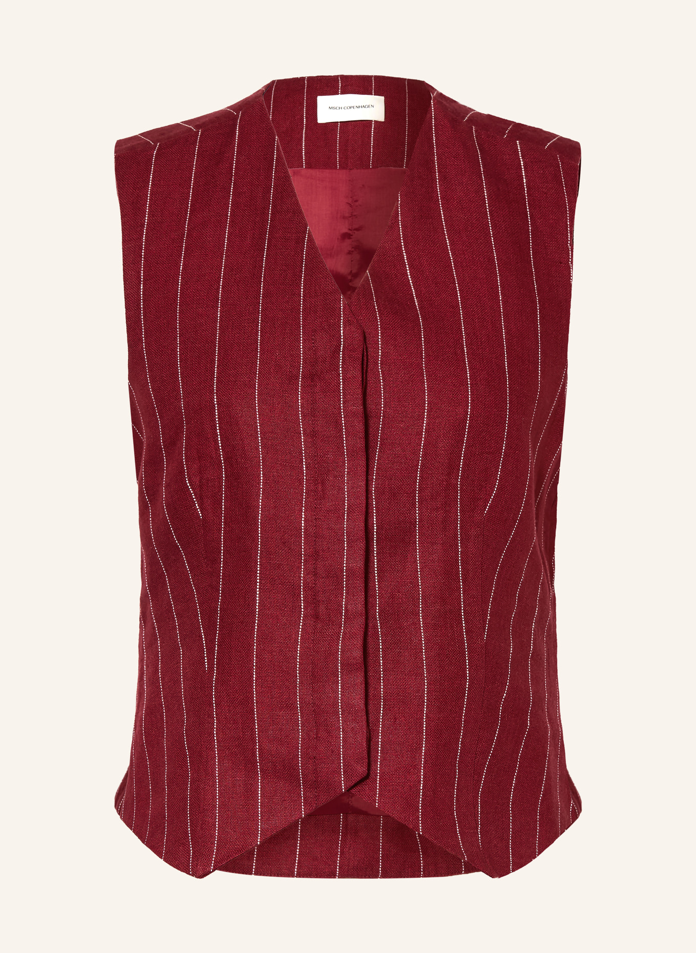 MSCH COPENHAGEN Blazer vest MSCHFRANCISKA: DONKERROOD