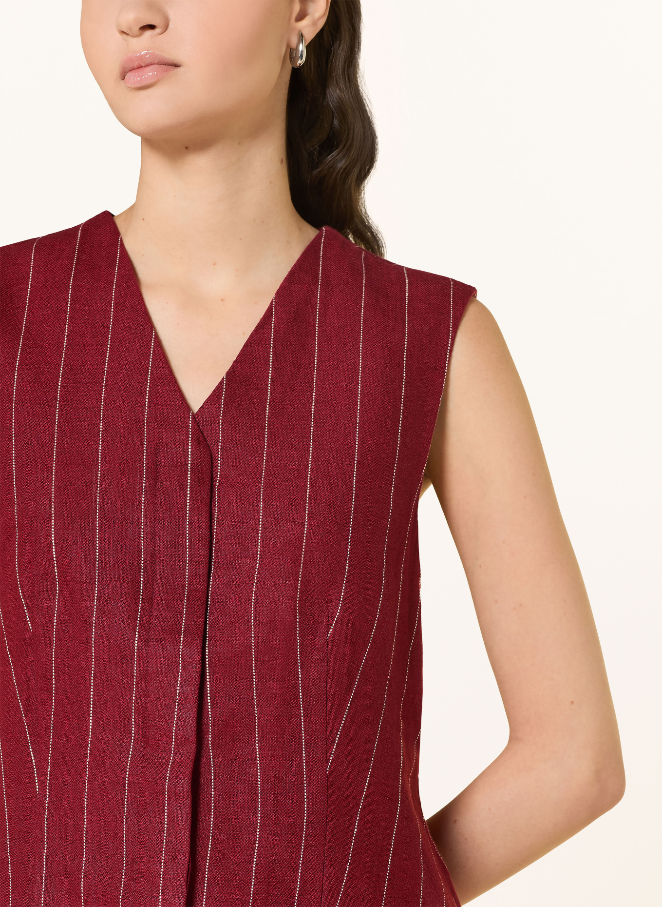 MSCH COPENHAGEN Blazer vest MSCHFRANCISKA: DONKERROOD