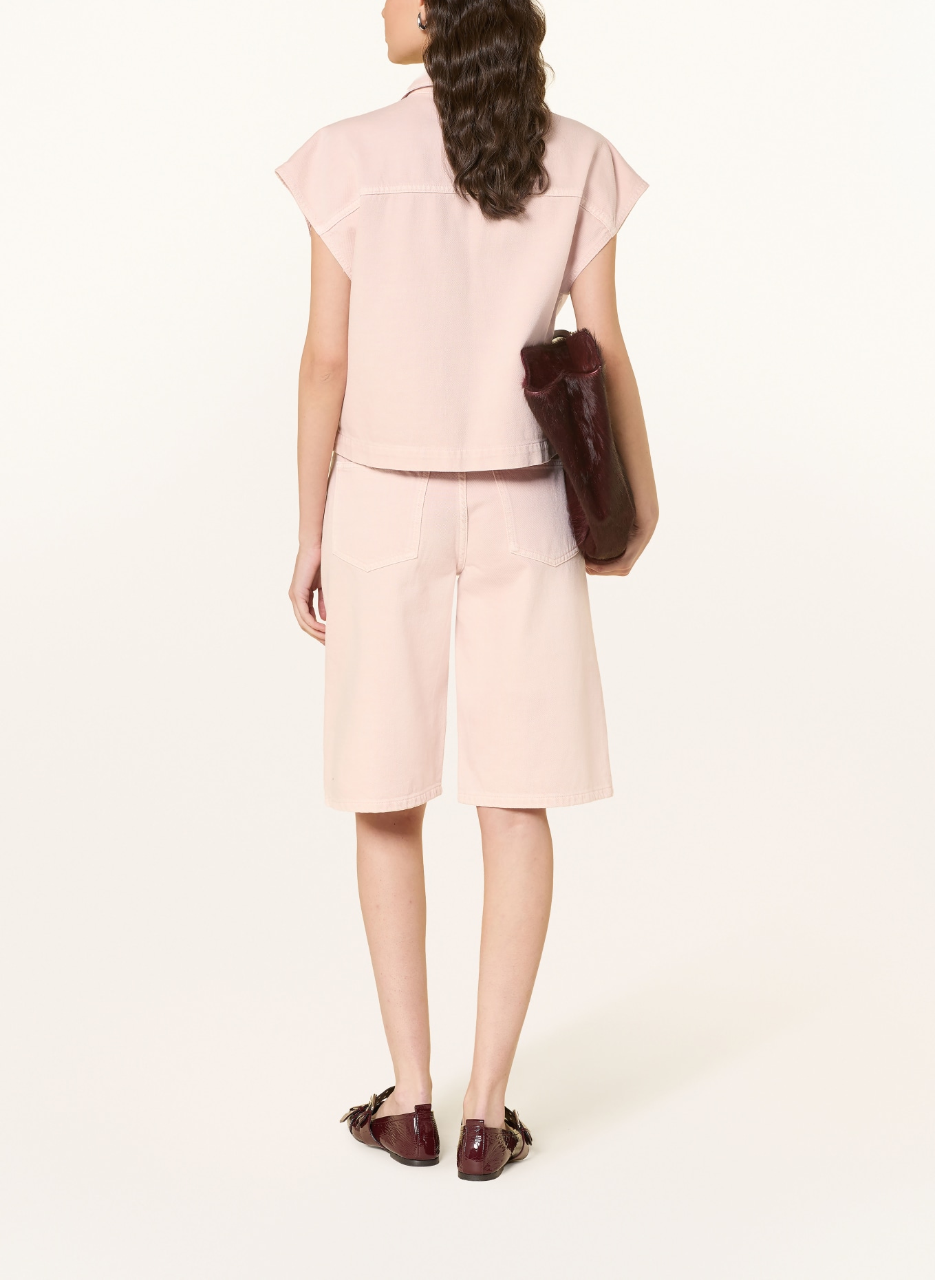 MSCH COPENHAGEN Jeans Bermuda shorts MSCHASPEN IDA: LIGHT PINK WASH