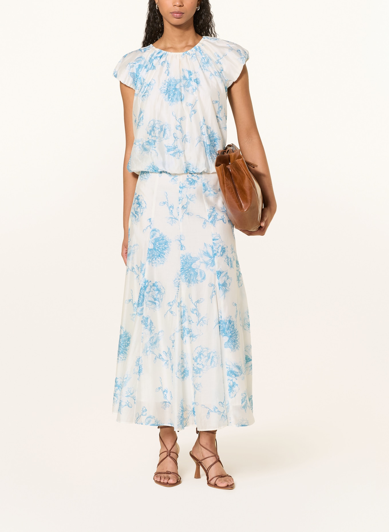 MSCH COPENHAGEN Sukně MSCHEVANGELIA: BÍLÁ / TMAVĚ MODRÁ