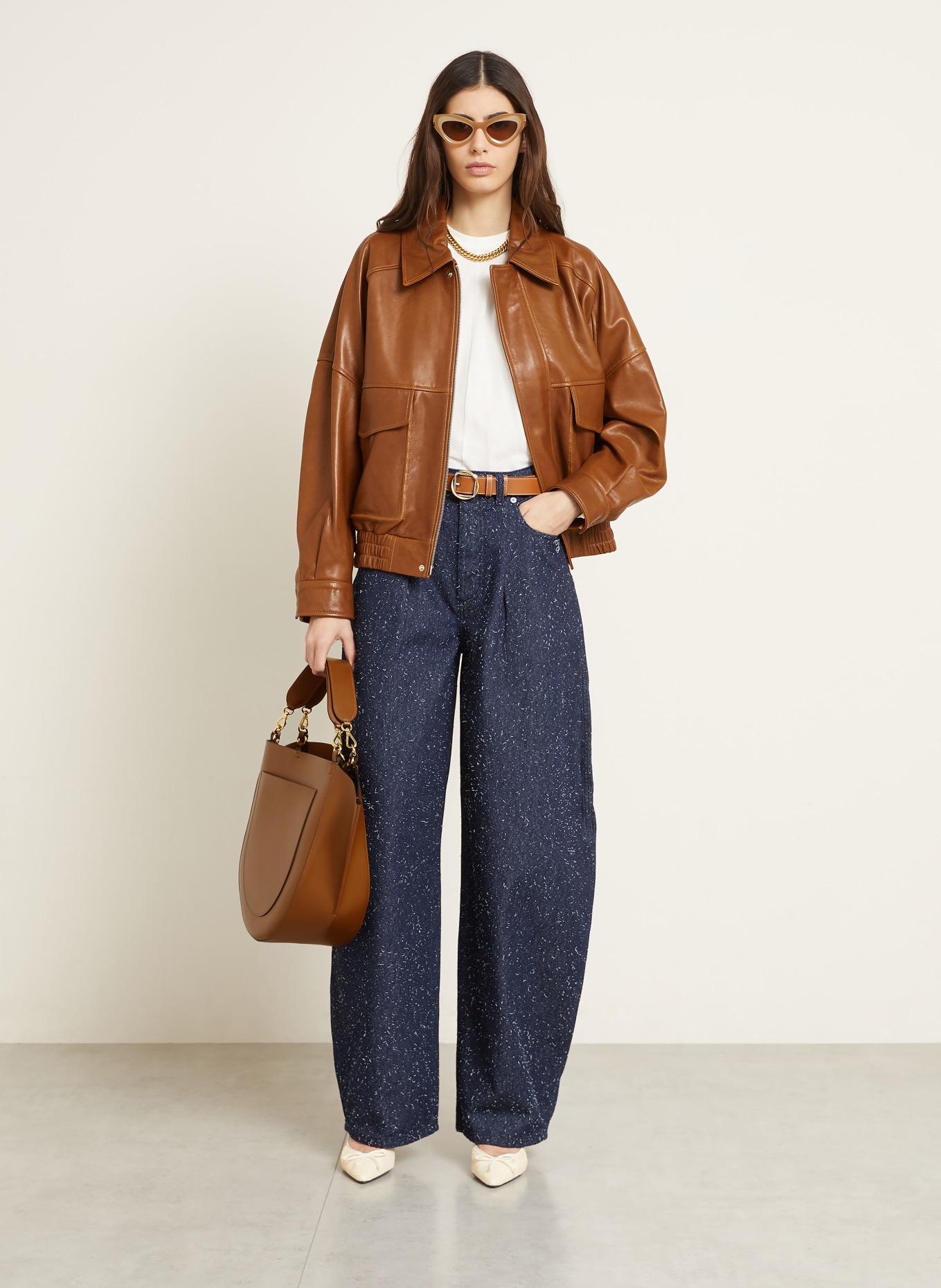 WANDLER Handtasche HORTENSIA: COGNAC