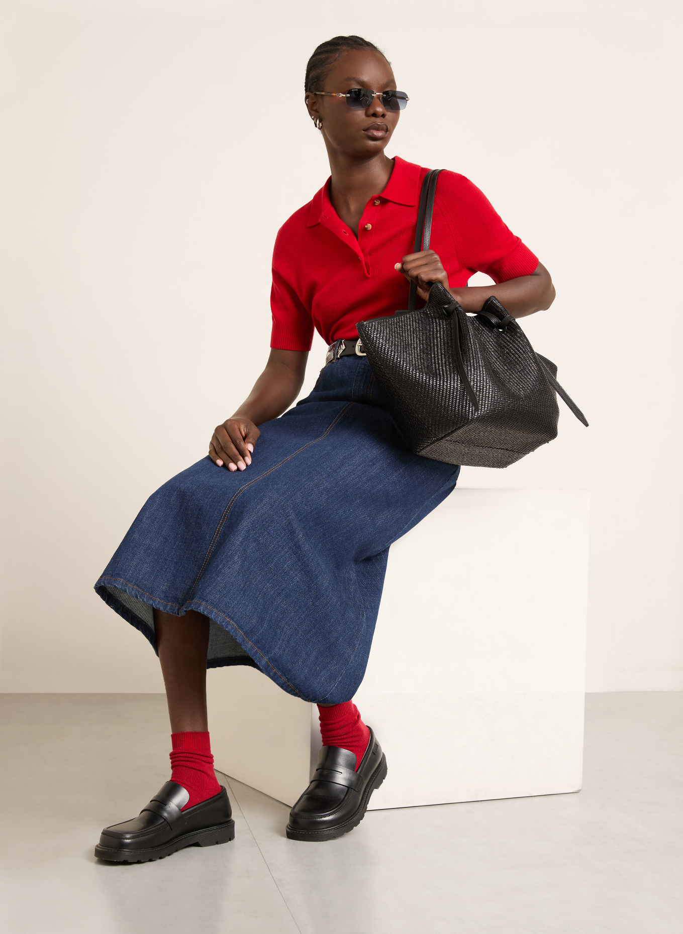 YUZEFI Shopper MOCHI LARGE: SCHWARZ