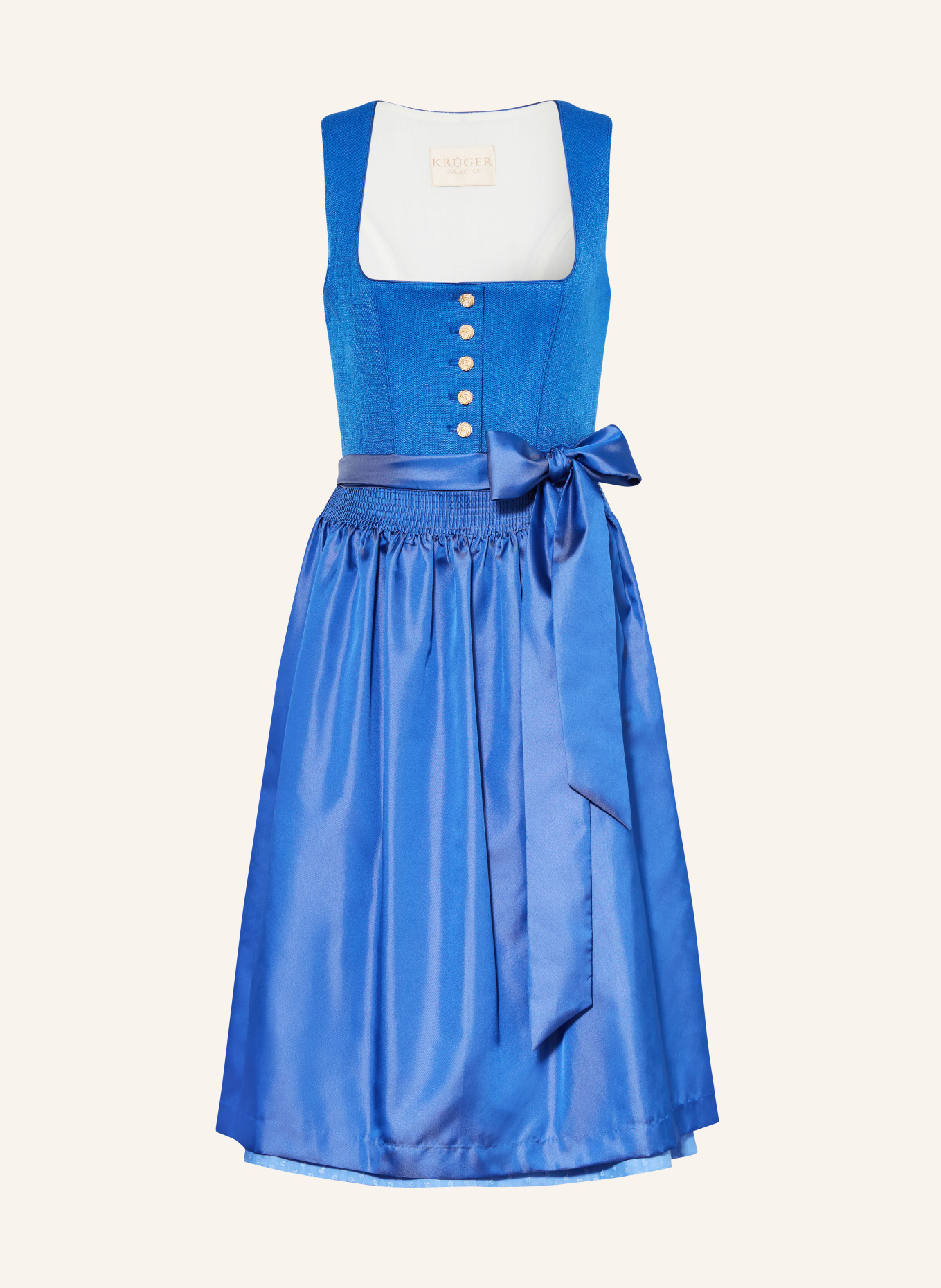 KRÜGER Dirndl ODA: BLAU / HELLBLAU
