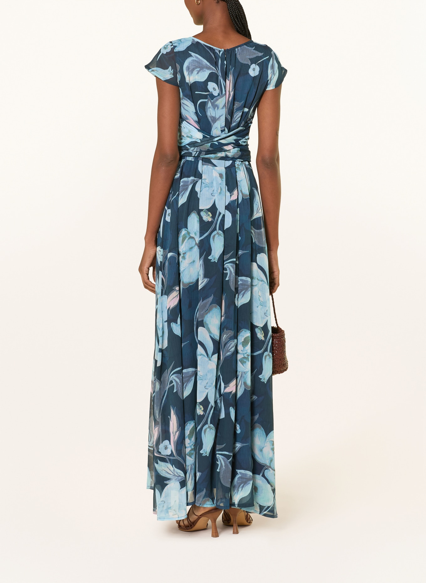 MORE & MORE dress: DARK BLUE / BLUE GRAY / TURQUOISE