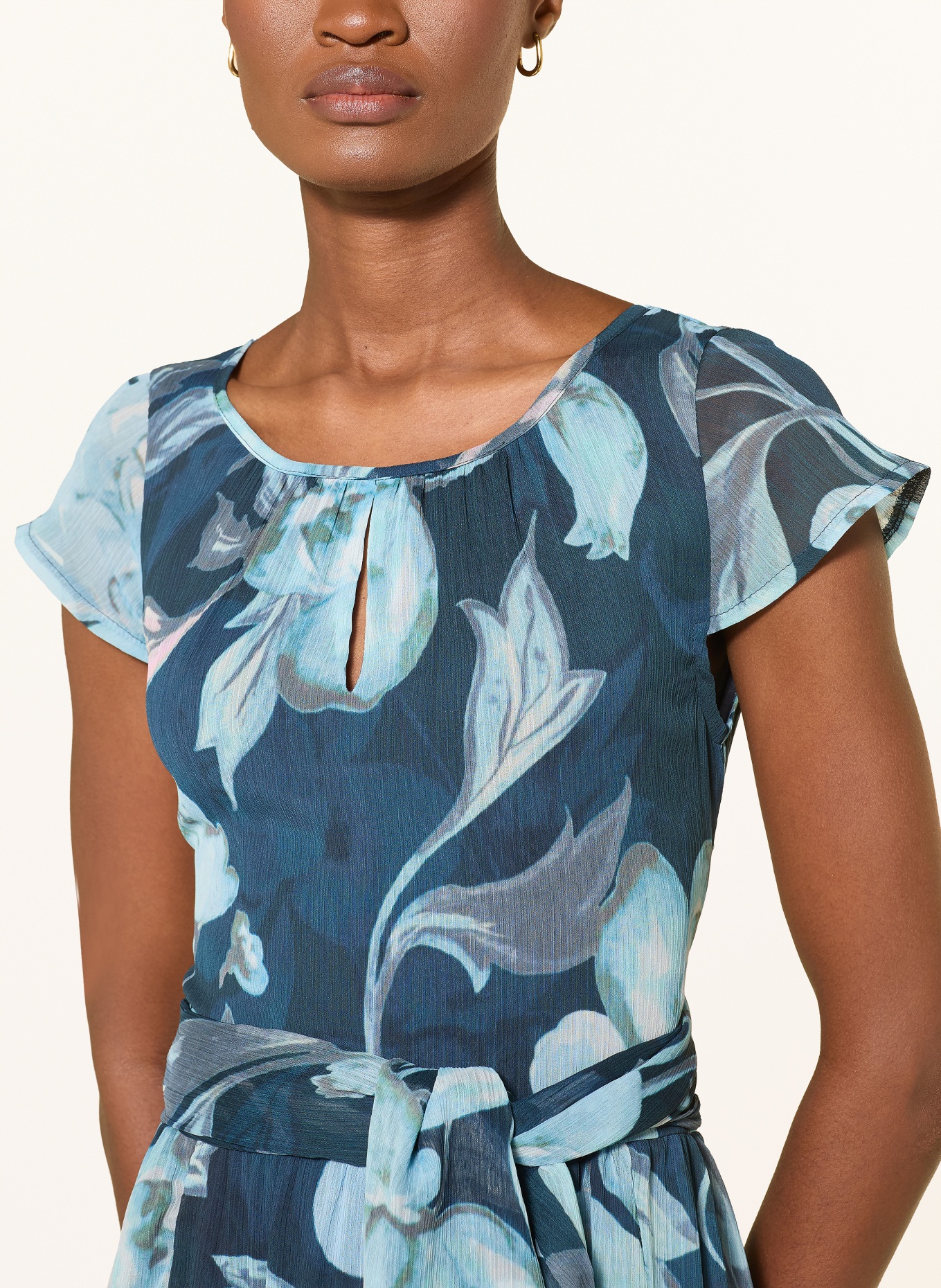 MORE & MORE dress: DARK BLUE / BLUE GRAY / TURQUOISE