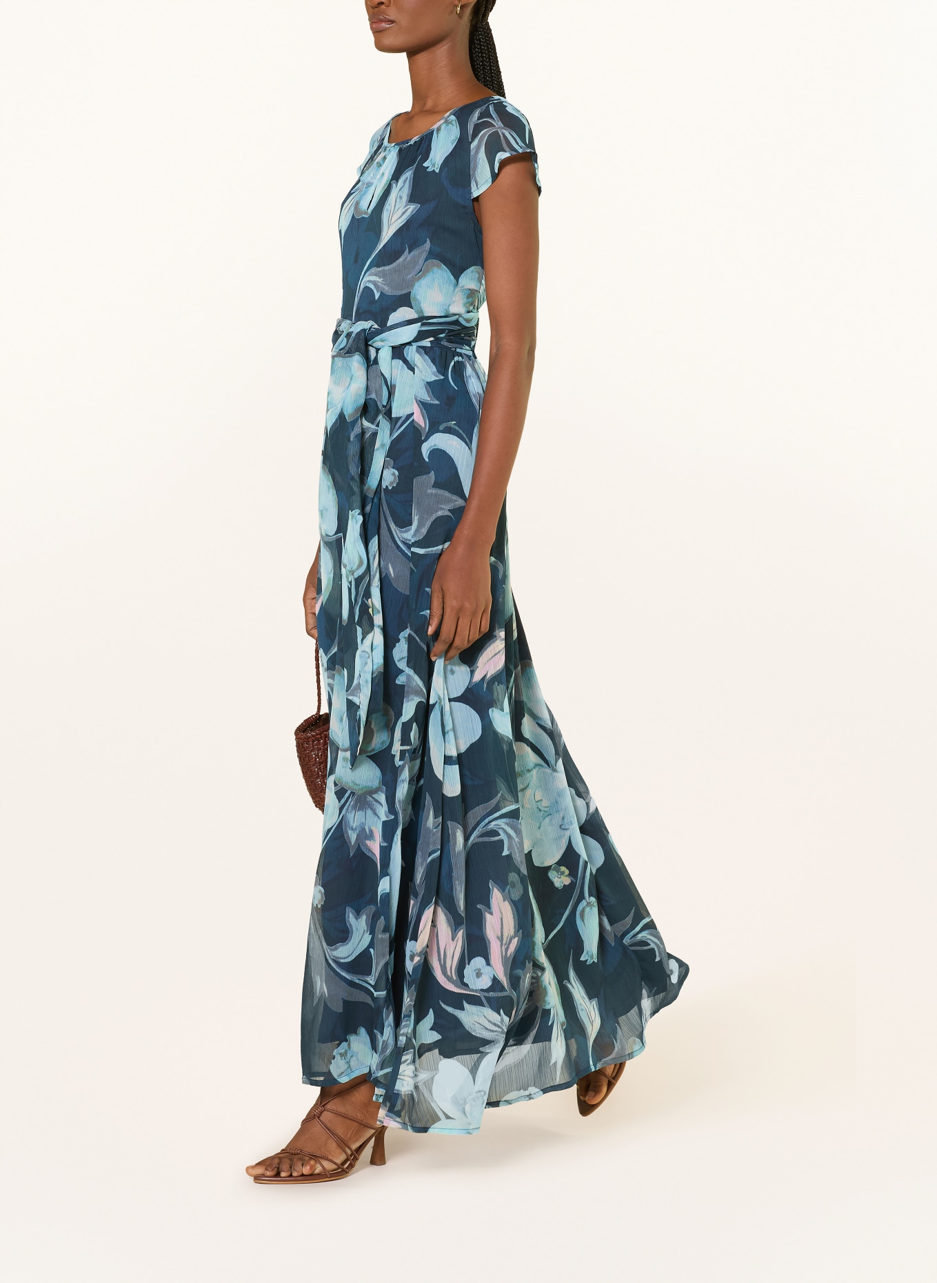 MORE & MORE dress: DARK BLUE / BLUE GRAY / TURQUOISE