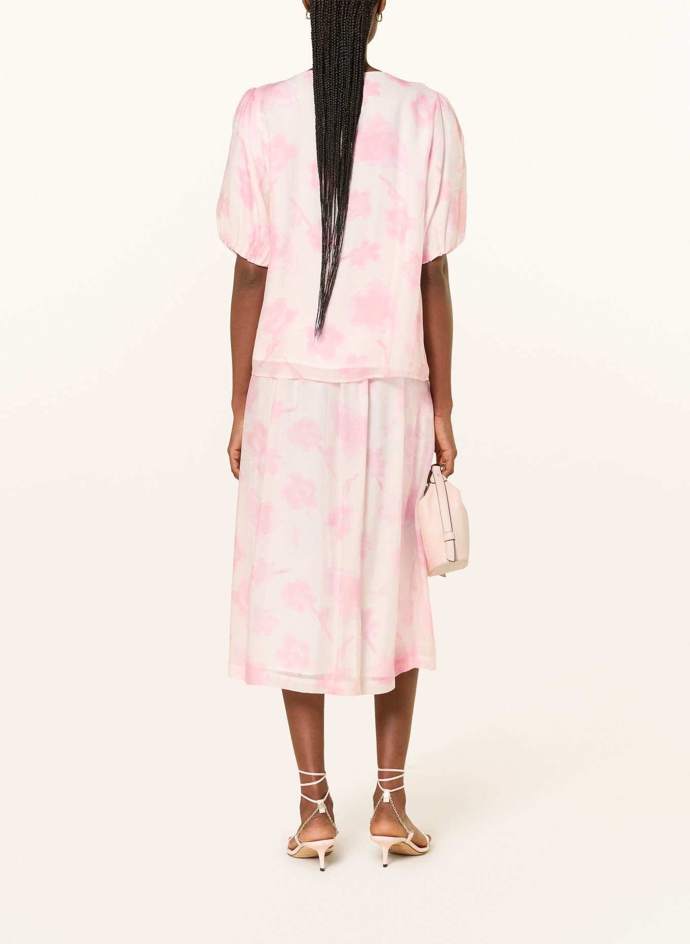 MORE & MORE Blusenshirt: CREME / ROSÉ / PINK