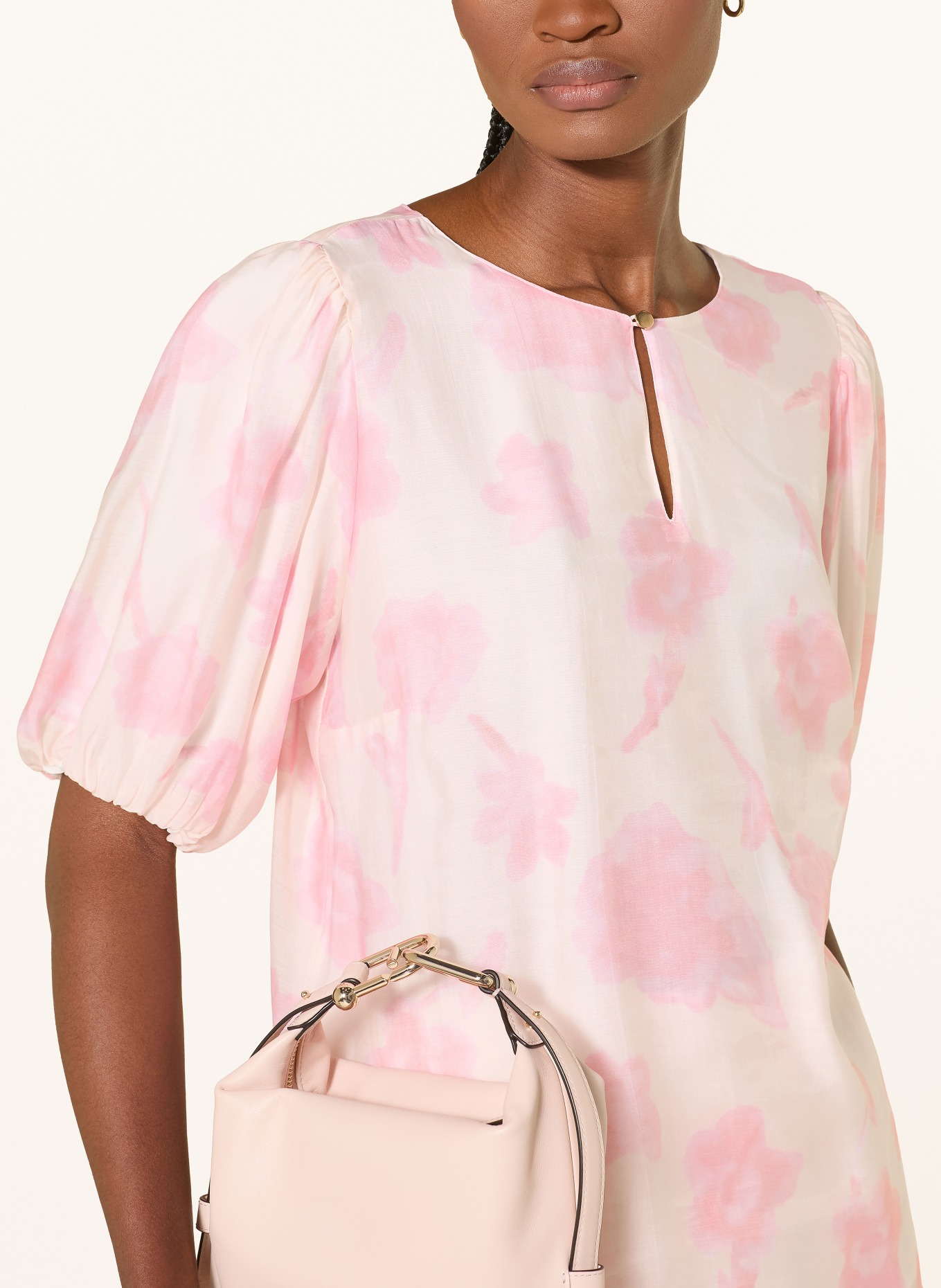 MORE & MORE Blusenshirt: CREME / ROSÉ / PINK