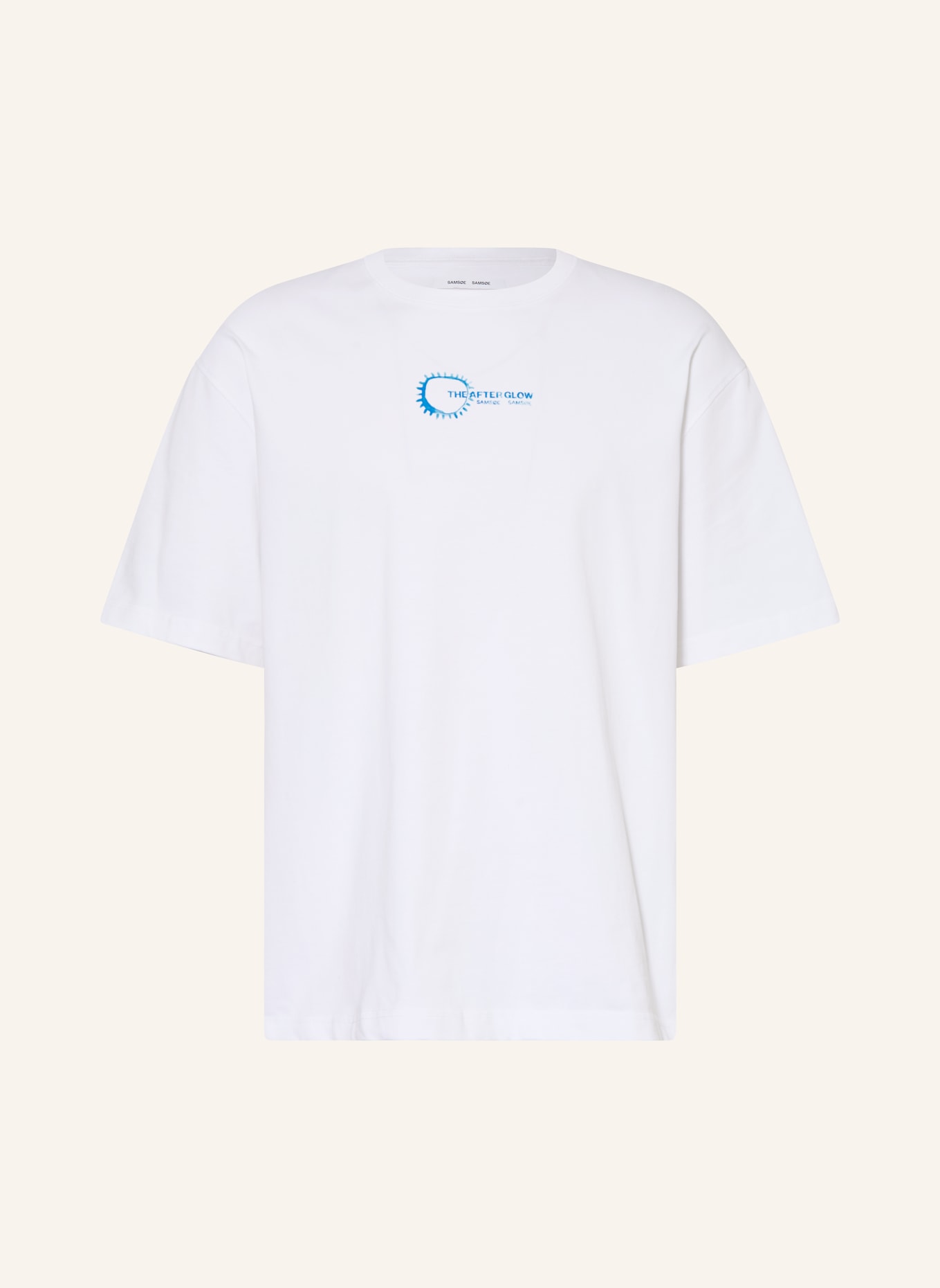SAMSØE  SAMSØE SASTEVEN T-shirt: WHITE / BLUE