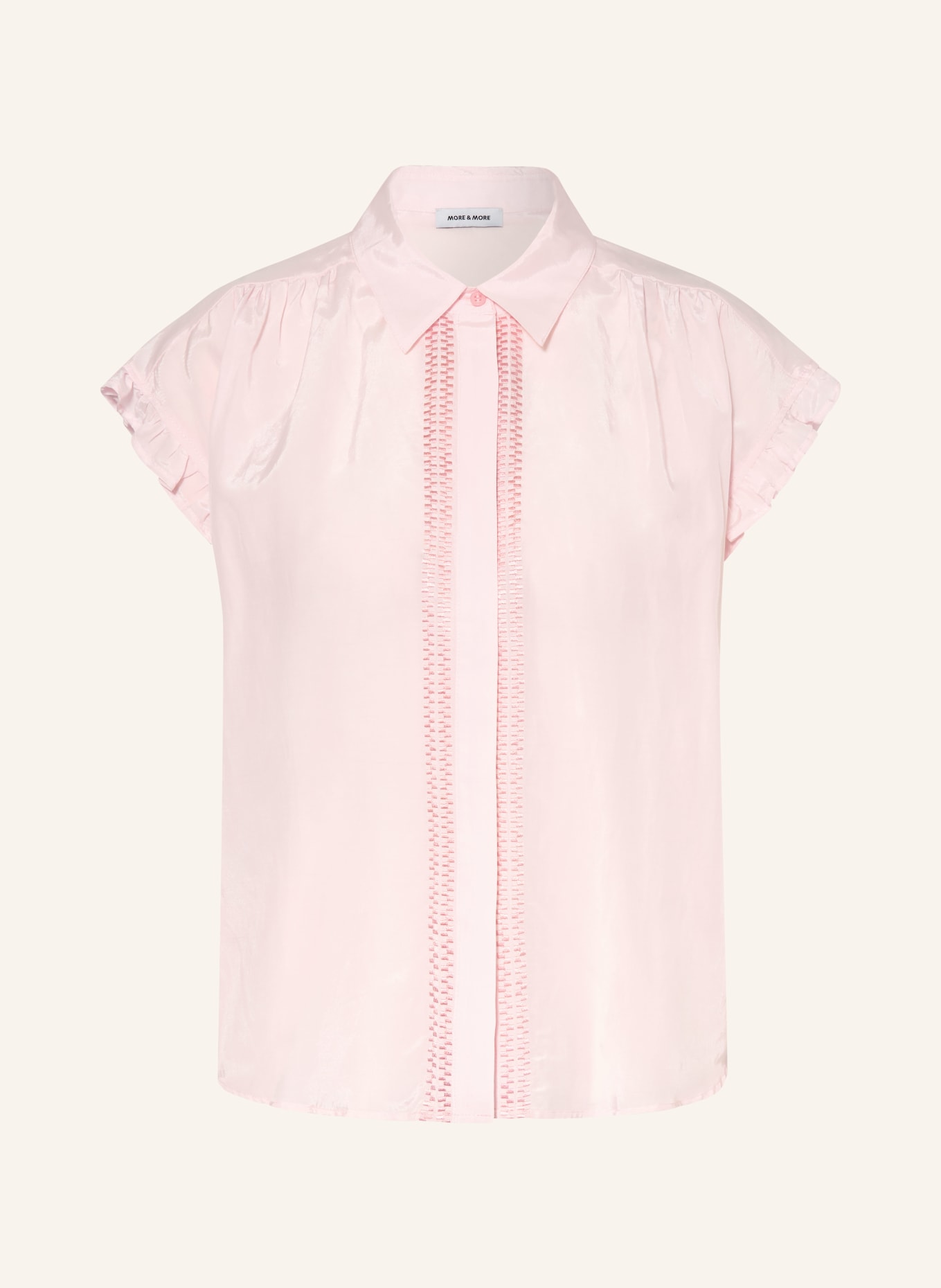 MORE & MORE Blouse met ruches: ROSE CLAIR