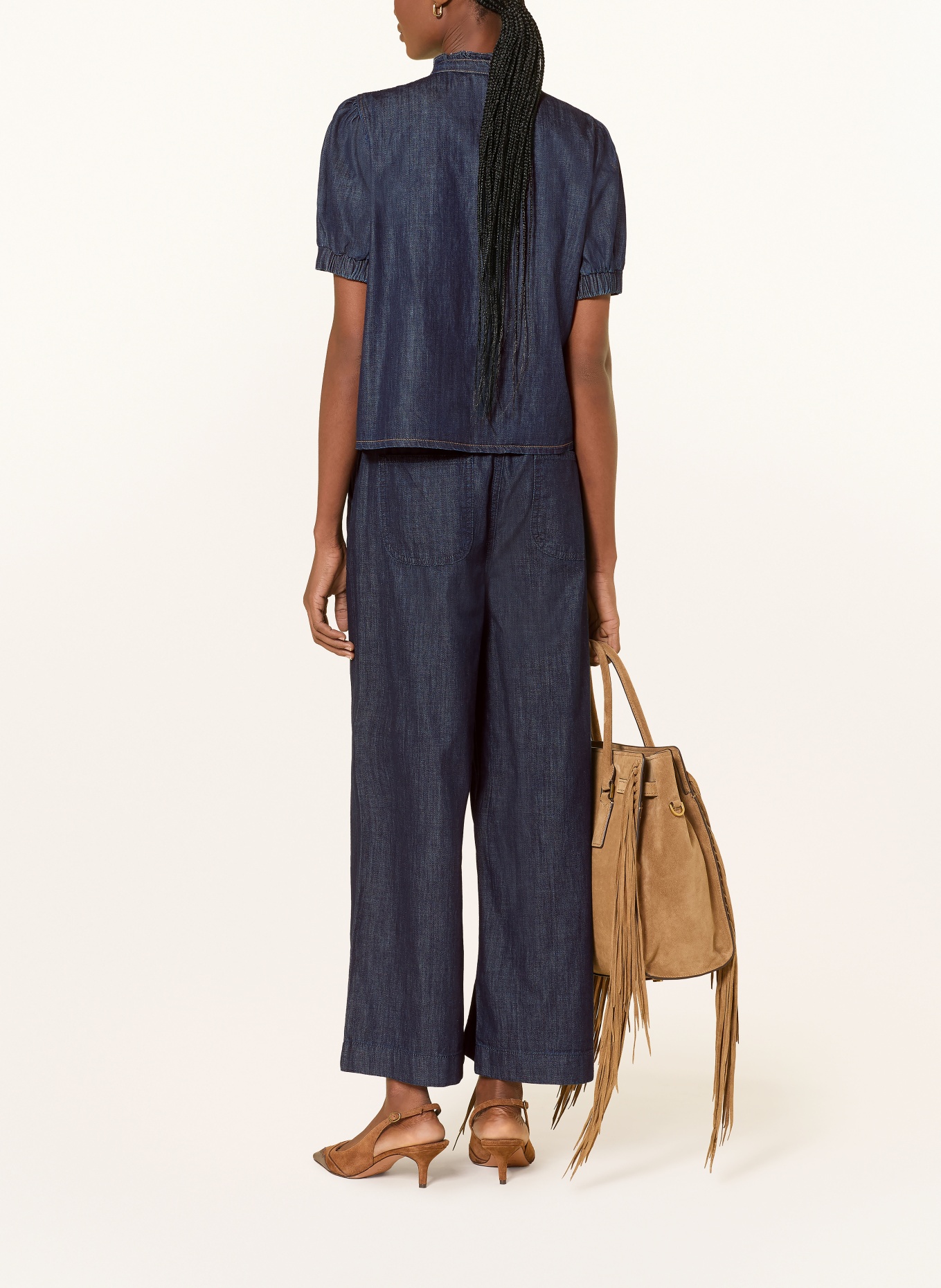 MORE & MORE denim culottes: 0963 DARK BLUE DENIM