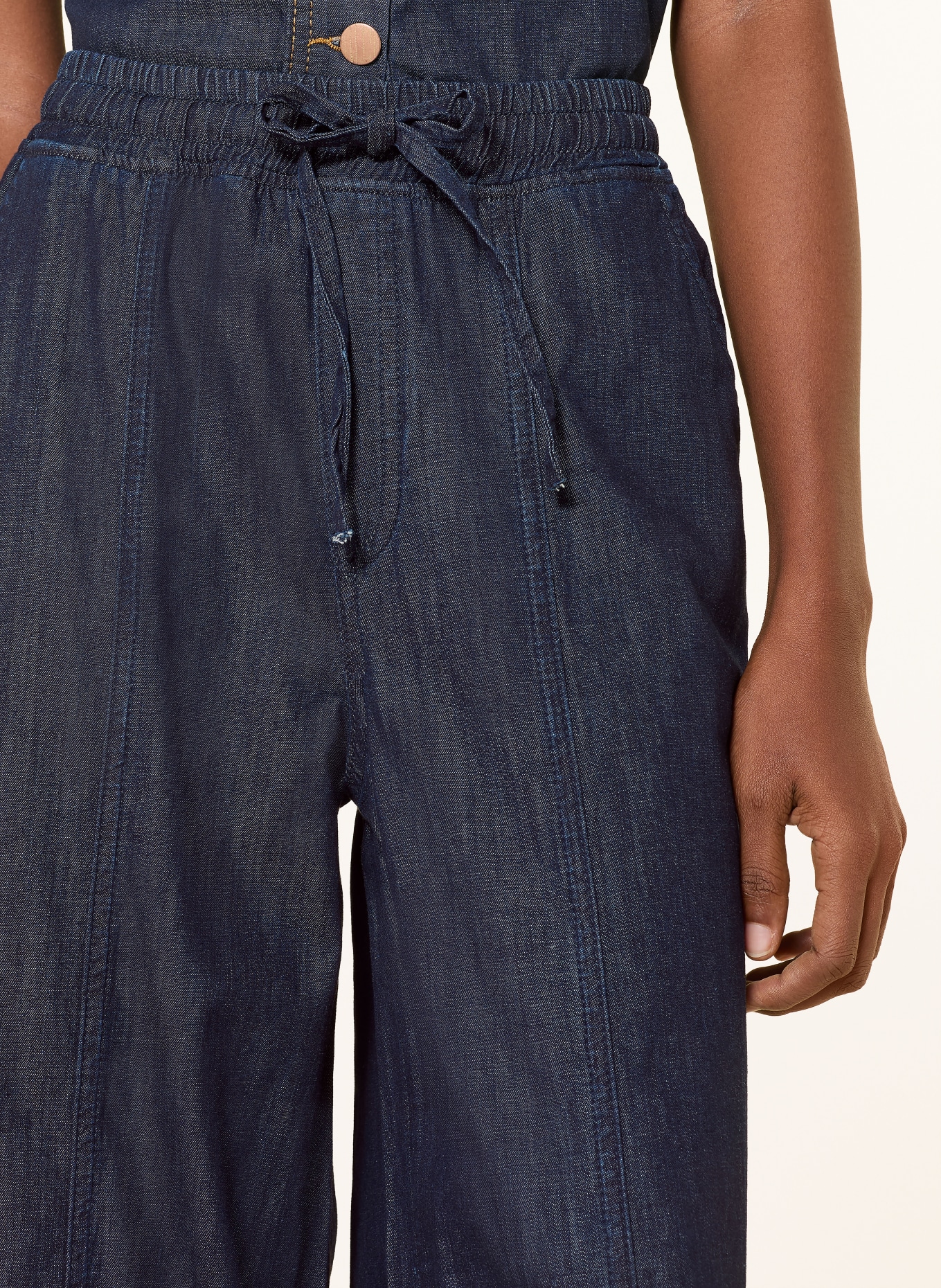 MORE & MORE denim culottes: 0963 DARK BLUE DENIM