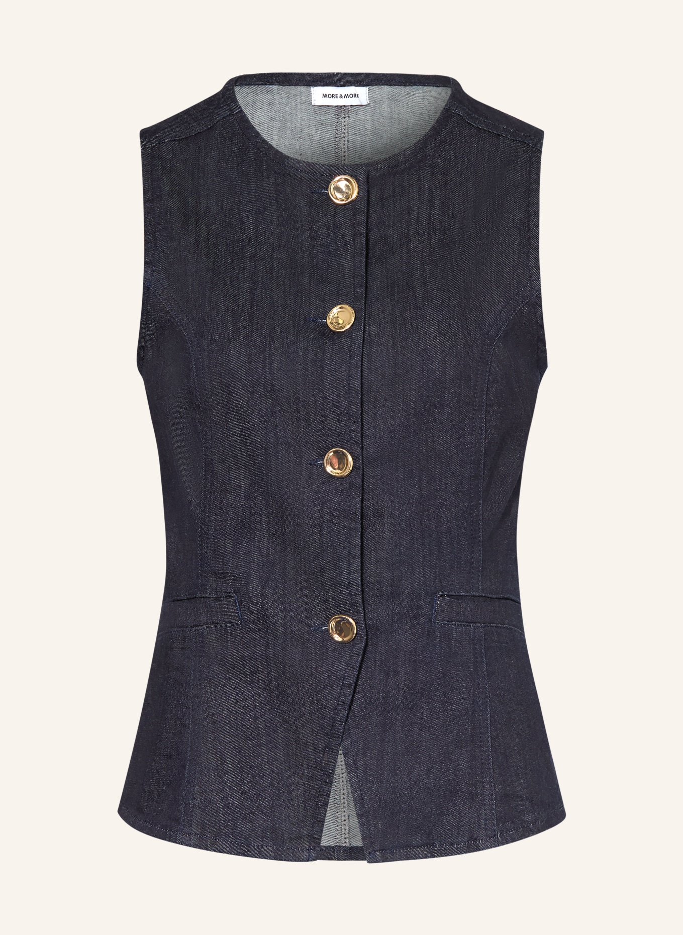 MORE & MORE kamizelka dżinsowa: GRANATOWY