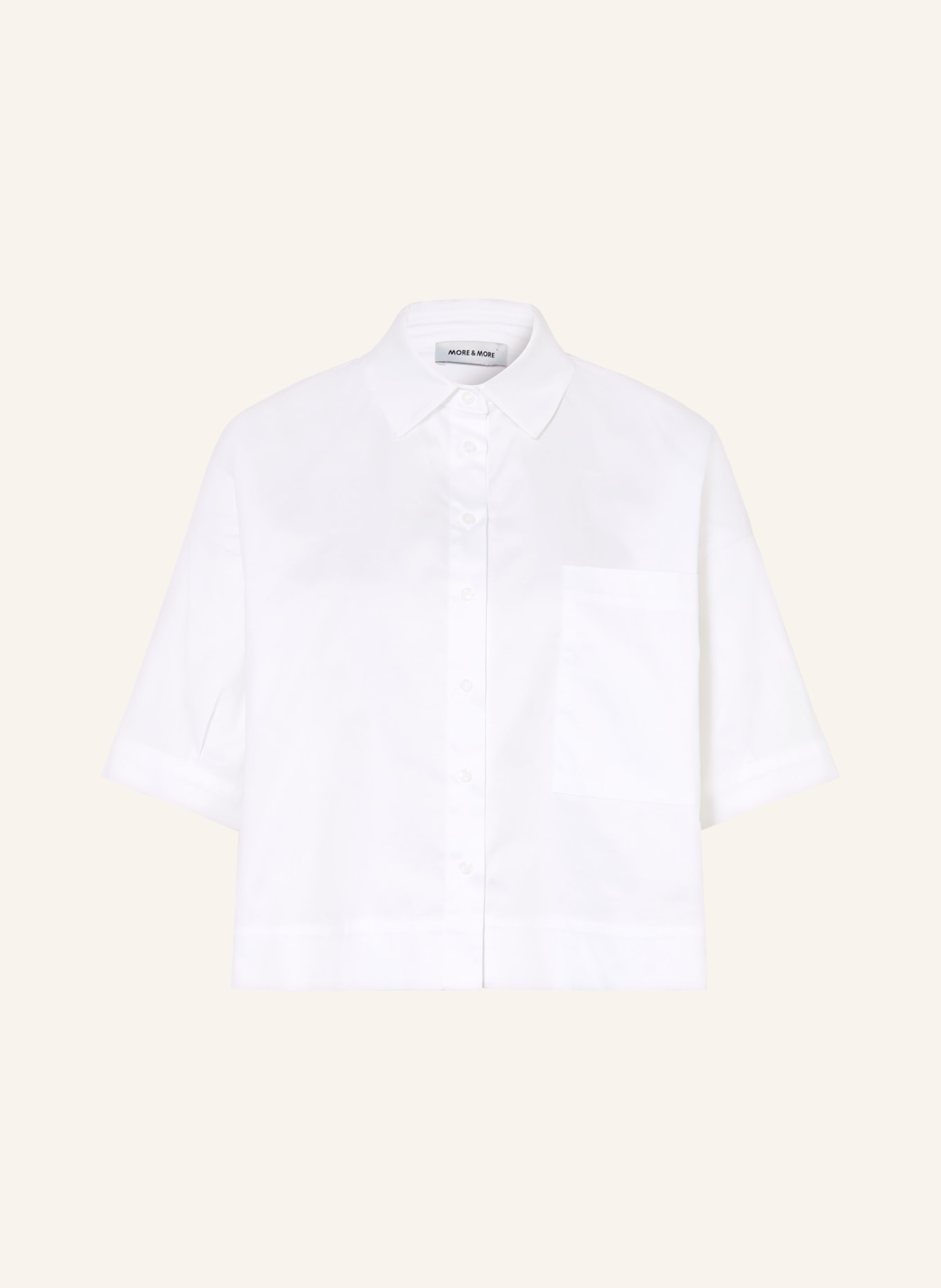MORE & MORE Hemdbluse: WEISS