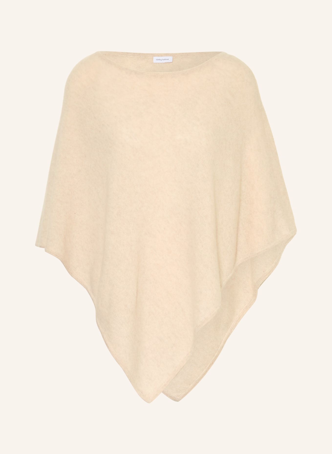darling harbour cashmere poncho: pebble melange