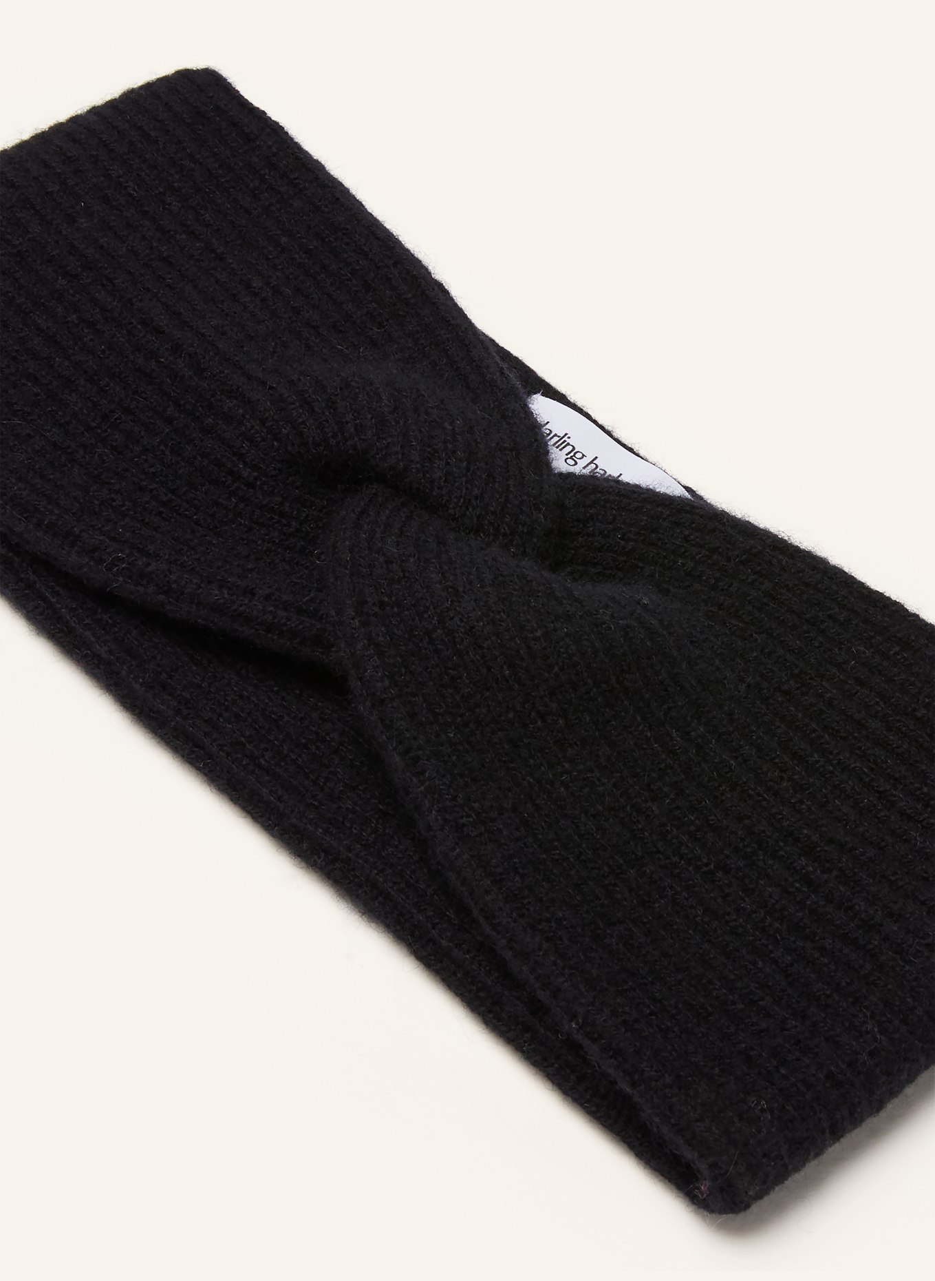 darling harbour Stirnband aus Cashmere: BLACK