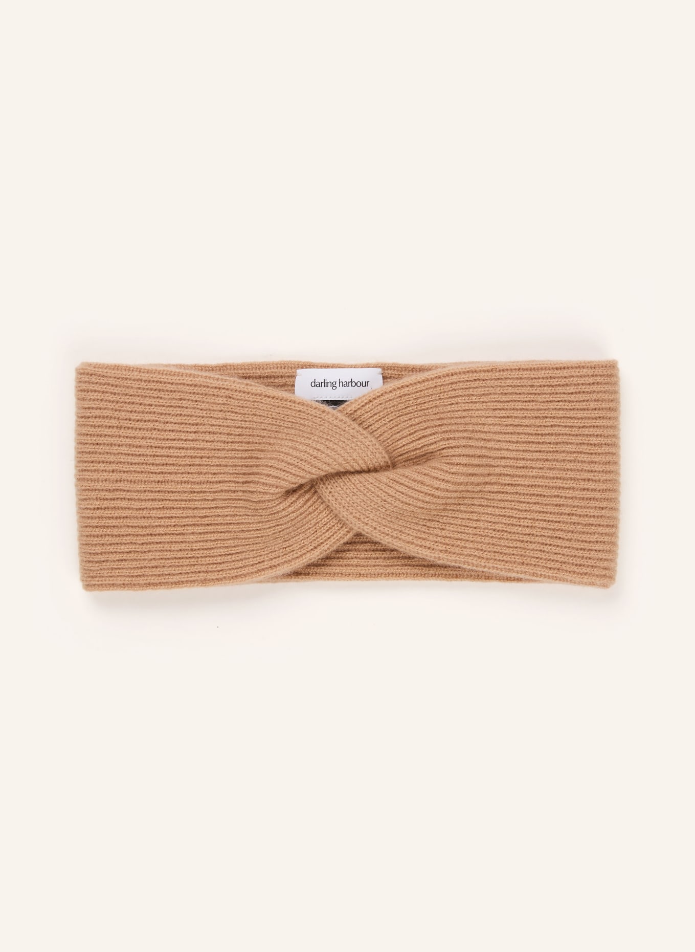 darling harbour Cashmere headband: CAMEL