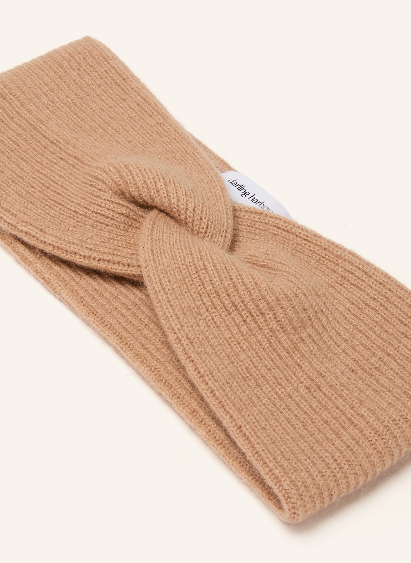 darling harbour Cashmere headband: CAMEL