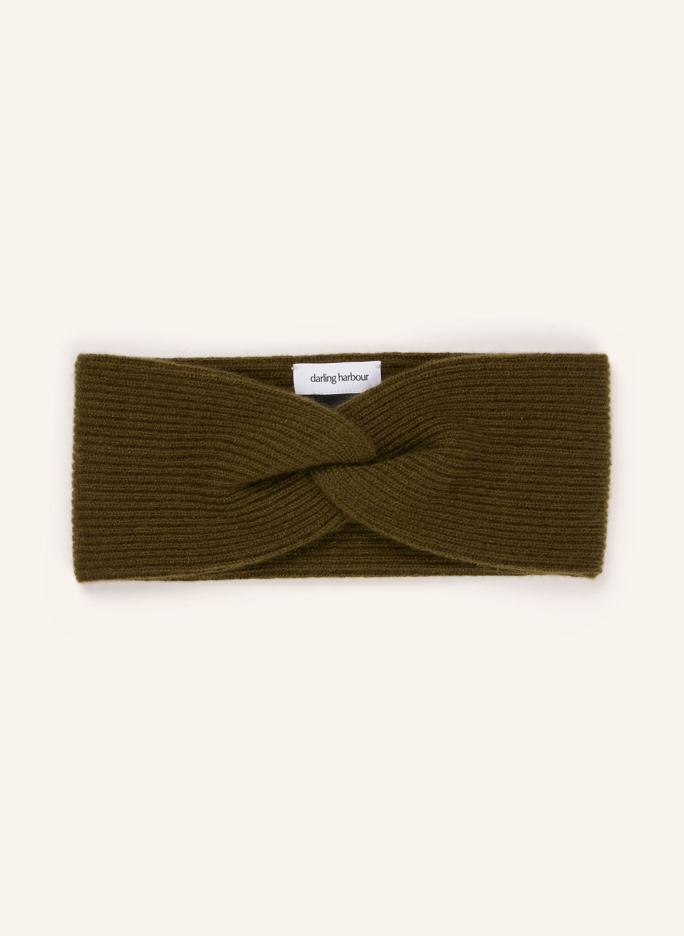 darling harbour Cashmere headband: OLIVE