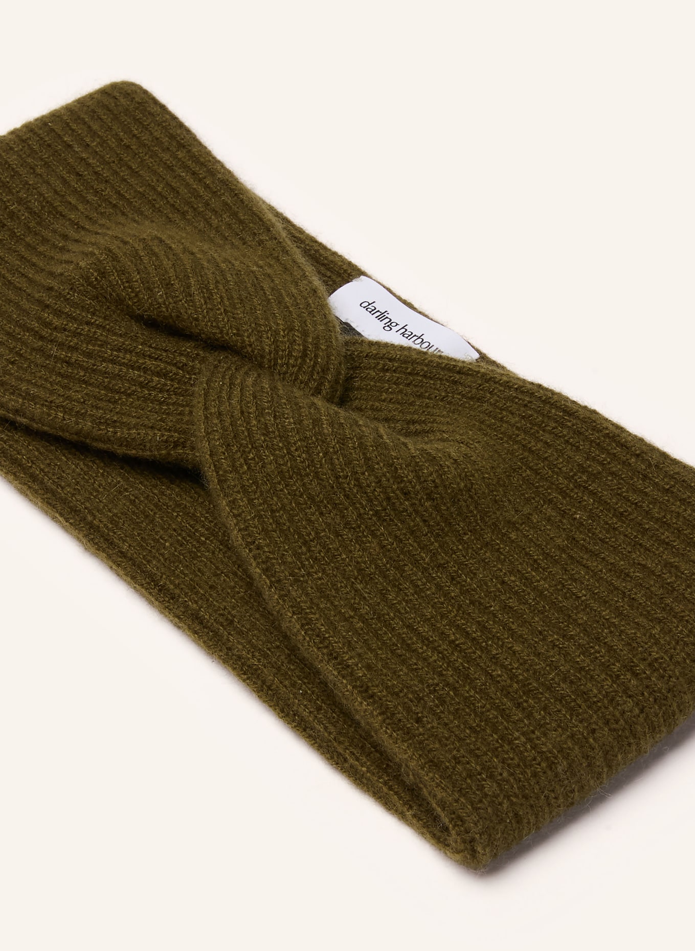 darling harbour Cashmere headband: OLIVE