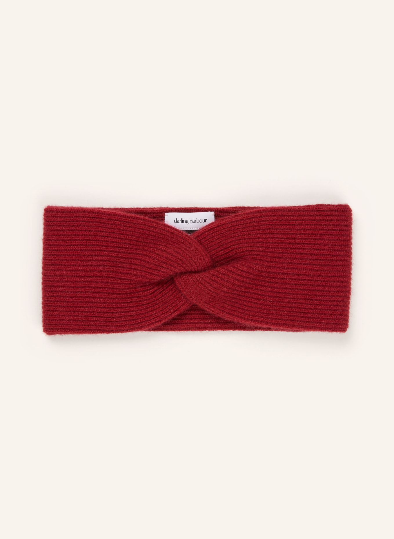 darling harbour Cashmere headband: BRICK RED