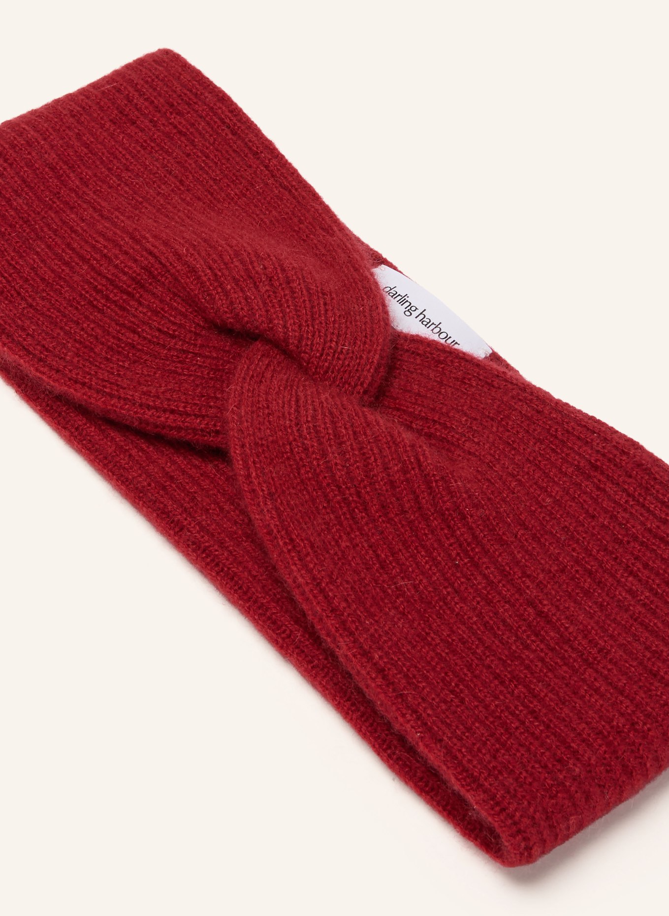 darling harbour Cashmere headband: BRICK RED
