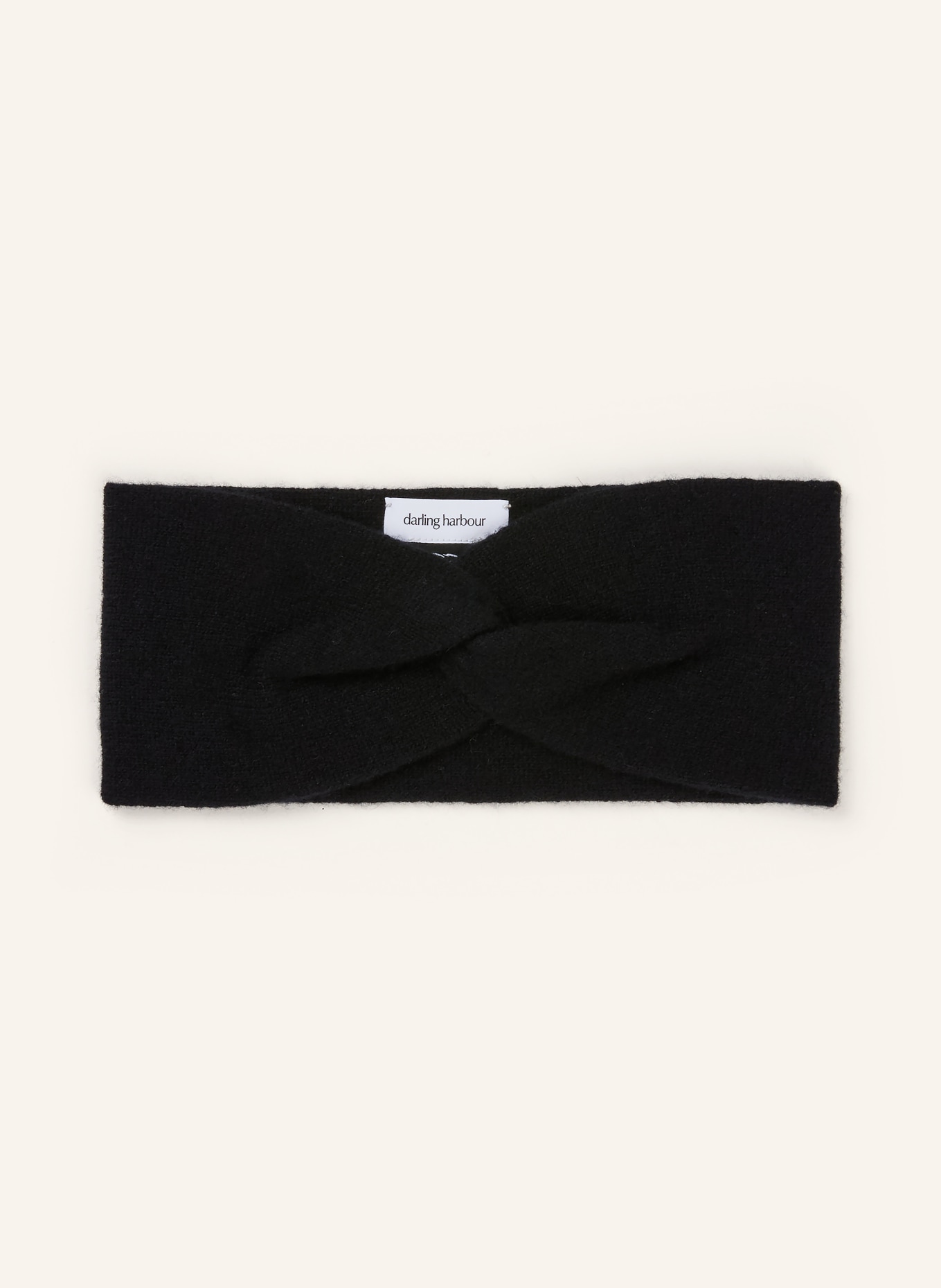 darling harbour Stirnband aus Cashmere: BLACK