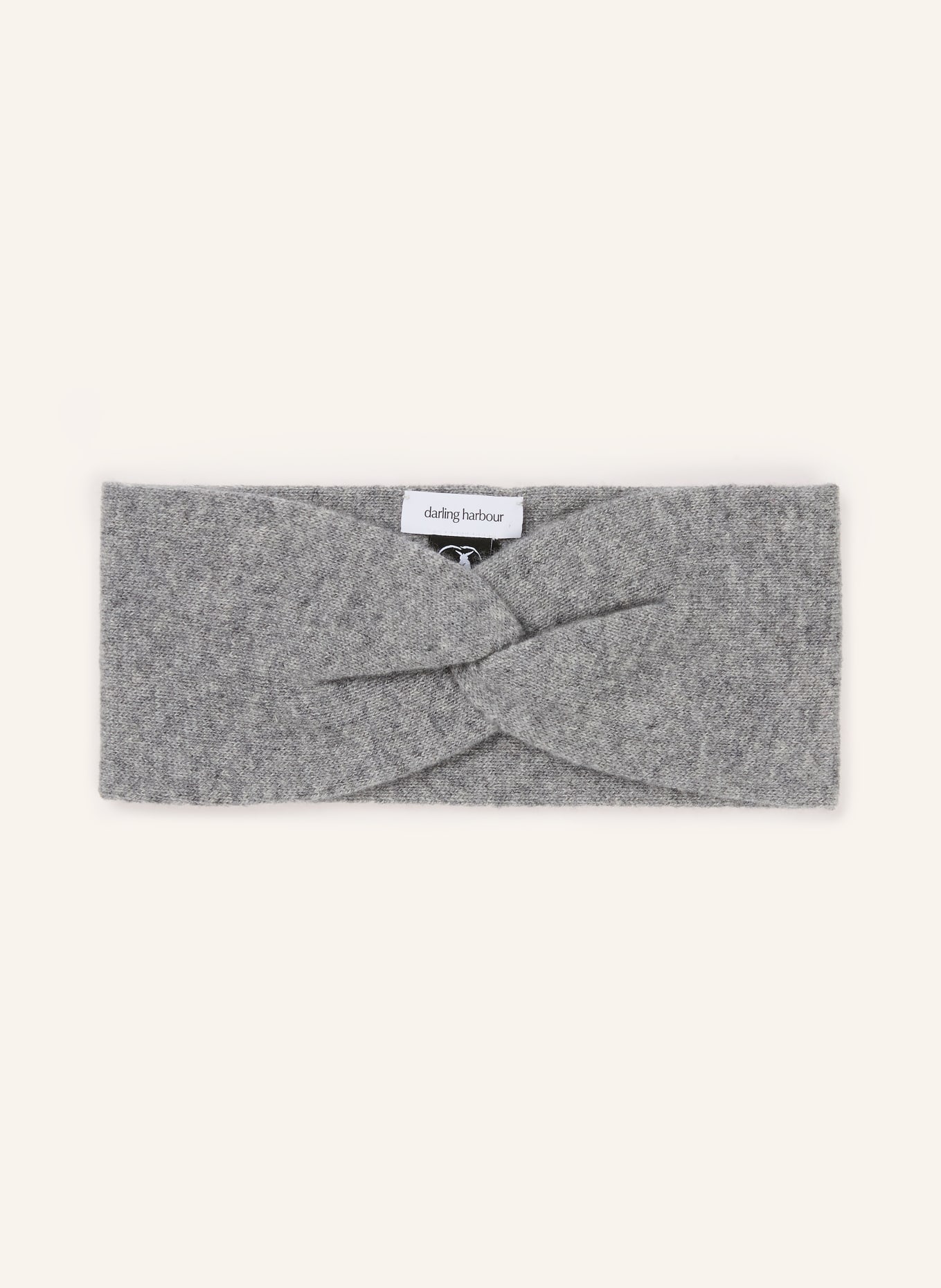darling harbour Stirnband aus Cashmere: GREY MELANGE