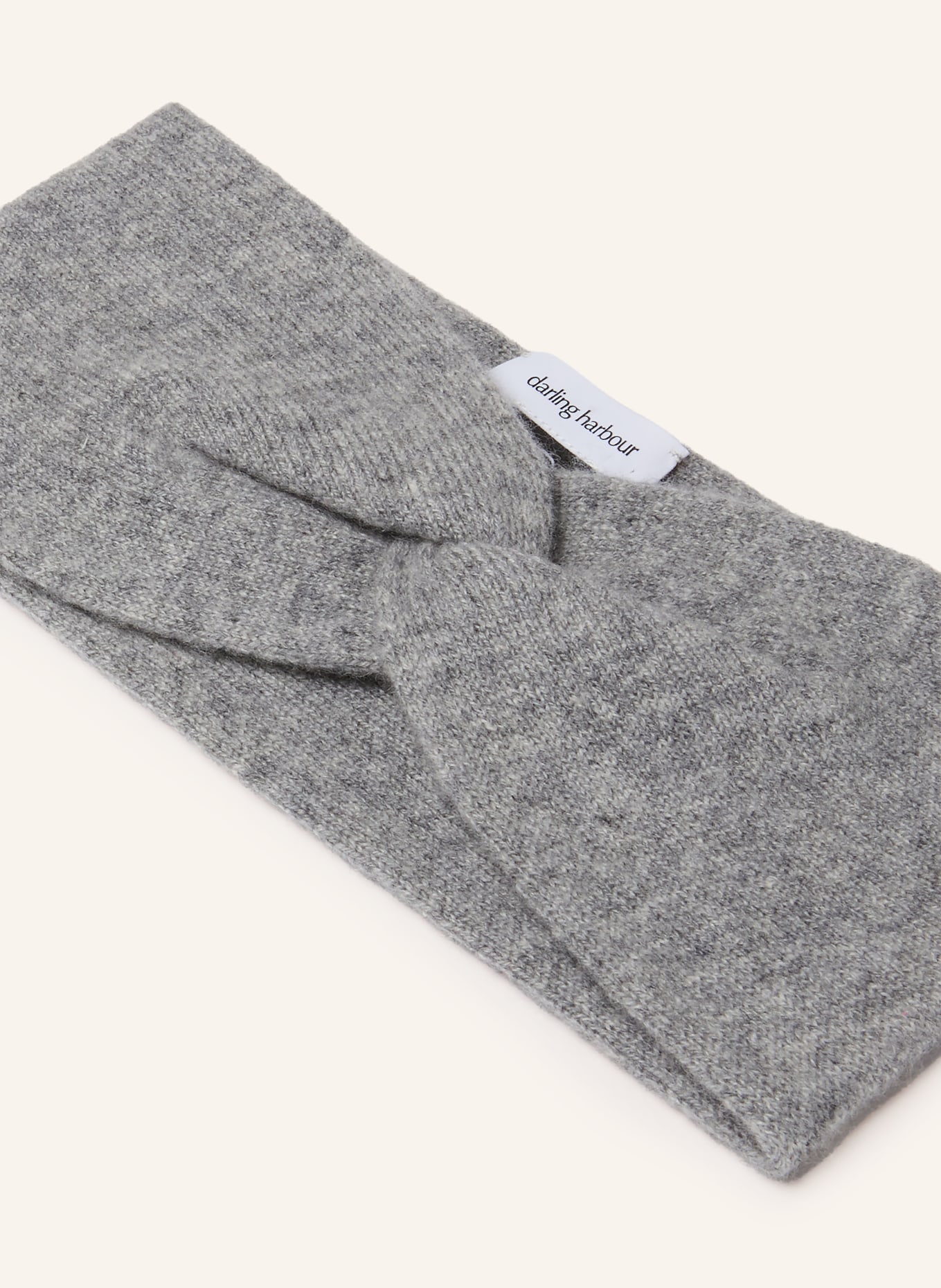 darling harbour Stirnband aus Cashmere: GREY MELANGE