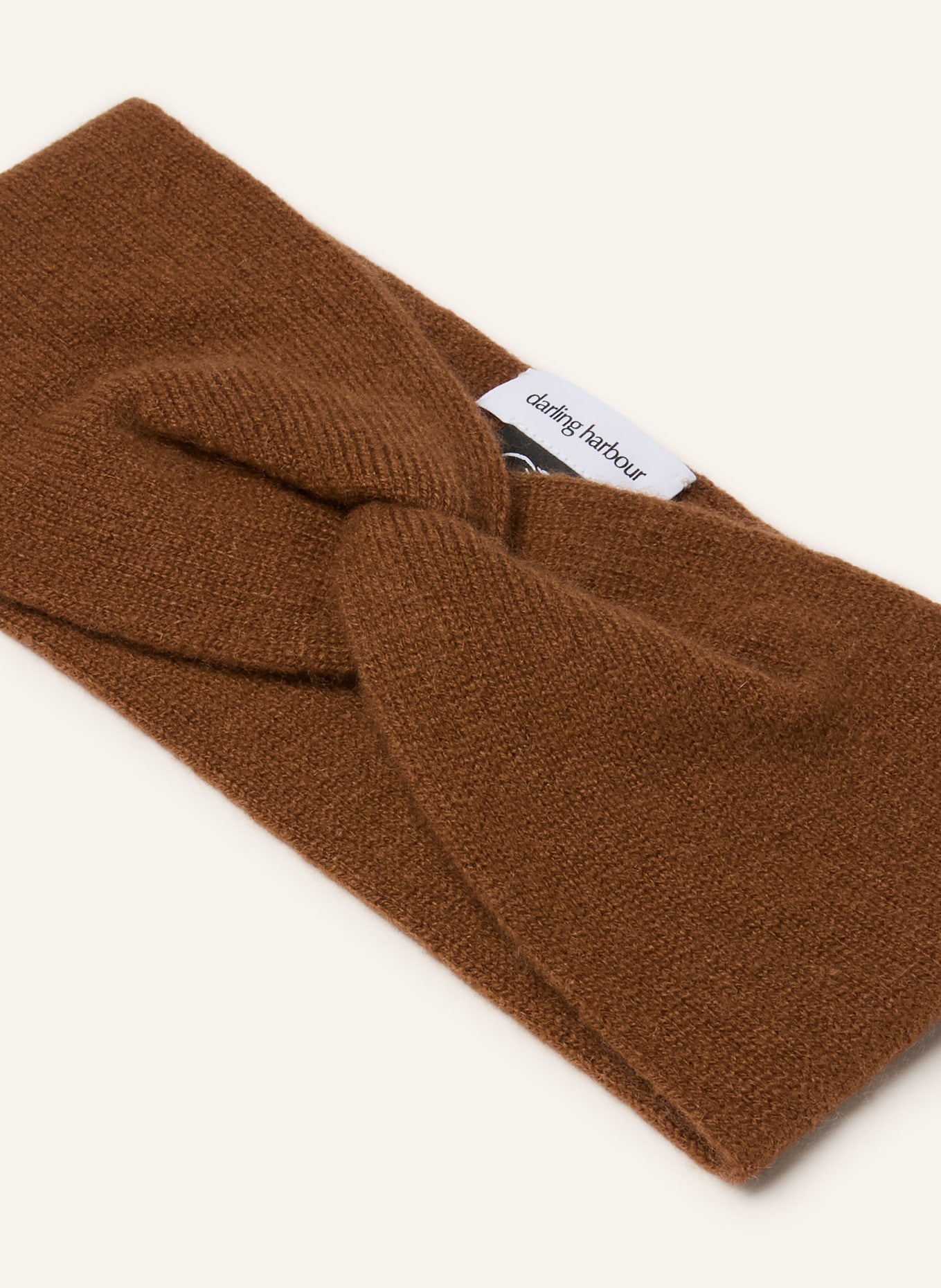 darling harbour Cashmere headband: TOFFEE