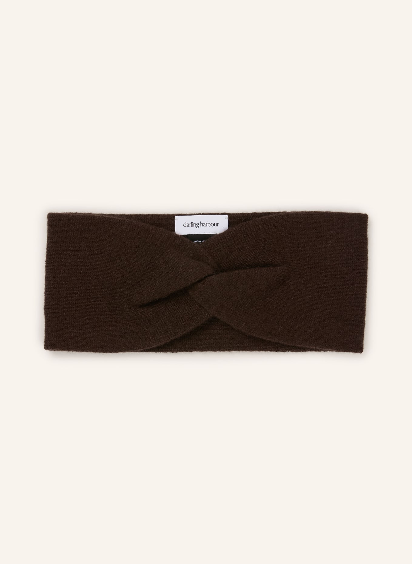 darling harbour Stirnband aus Cashmere: DARK BROWN