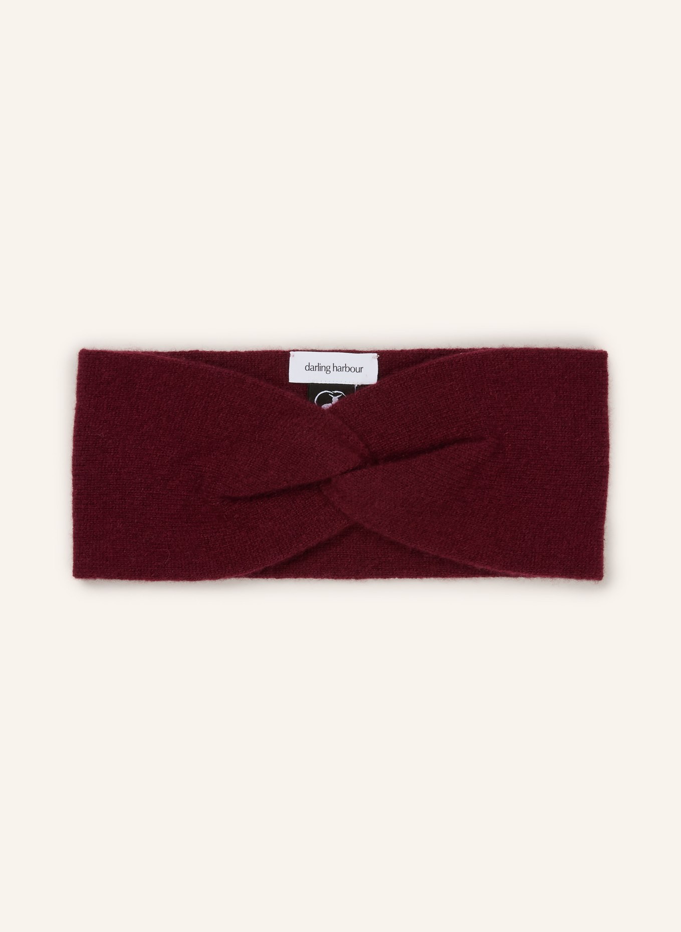 darling harbour Stirnband aus Cashmere: BORDEAUX