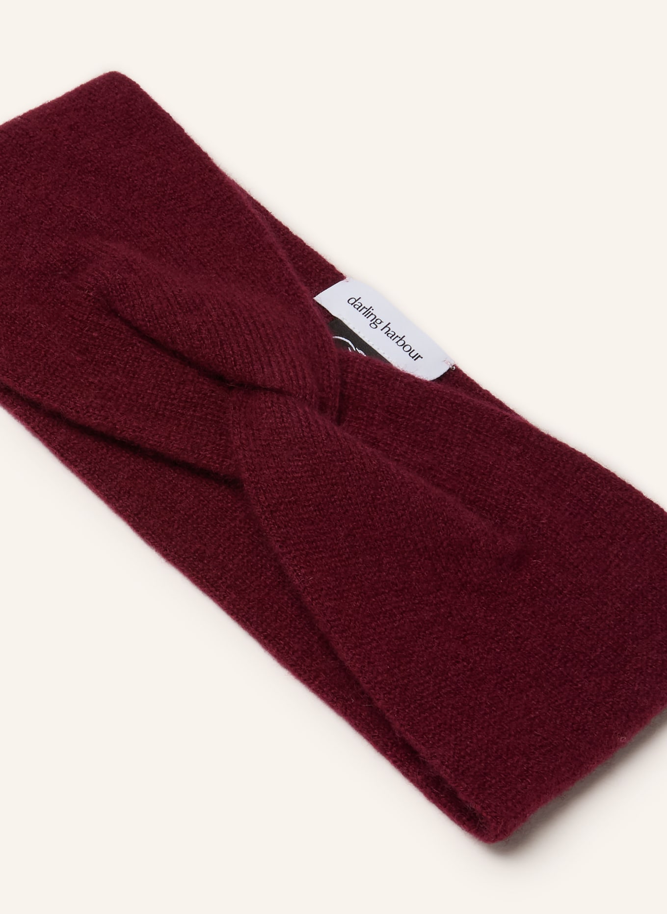 darling harbour Stirnband aus Cashmere: BORDEAUX