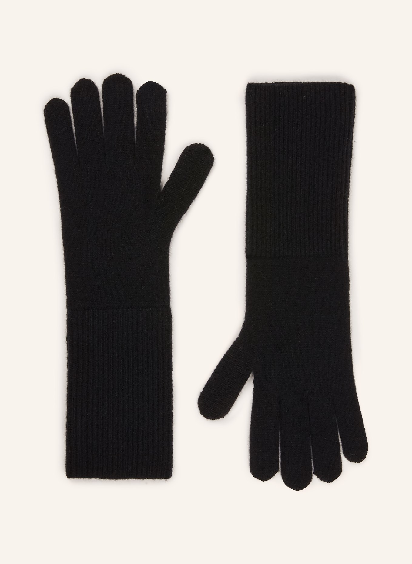 darling harbour Cashmere gloves: BLACK