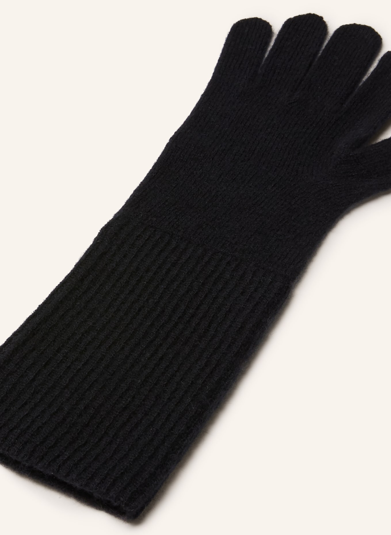 darling harbour Cashmere gloves: BLACK