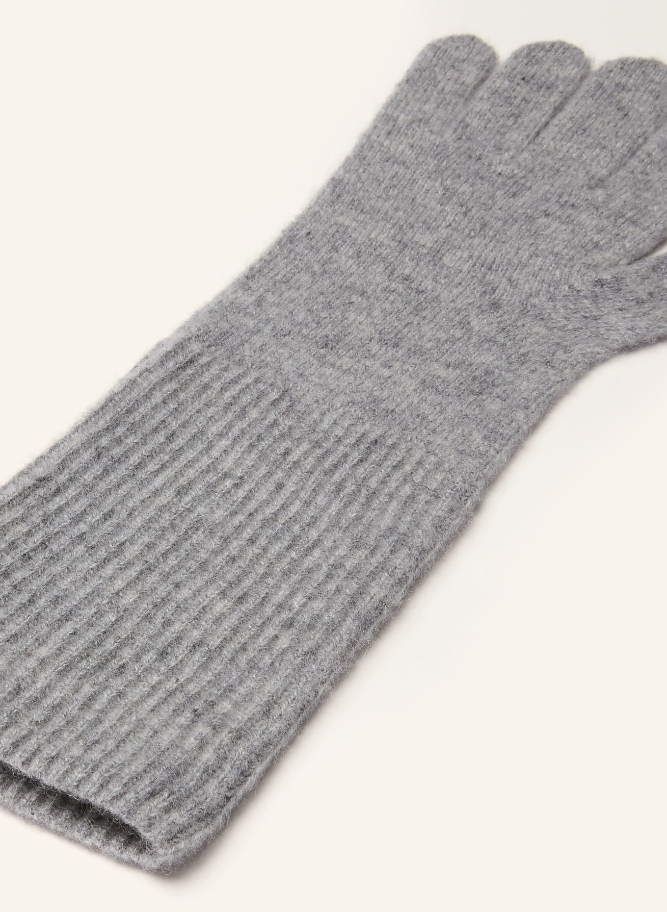 darling harbour Cashmere gloves: GREY MELANGE