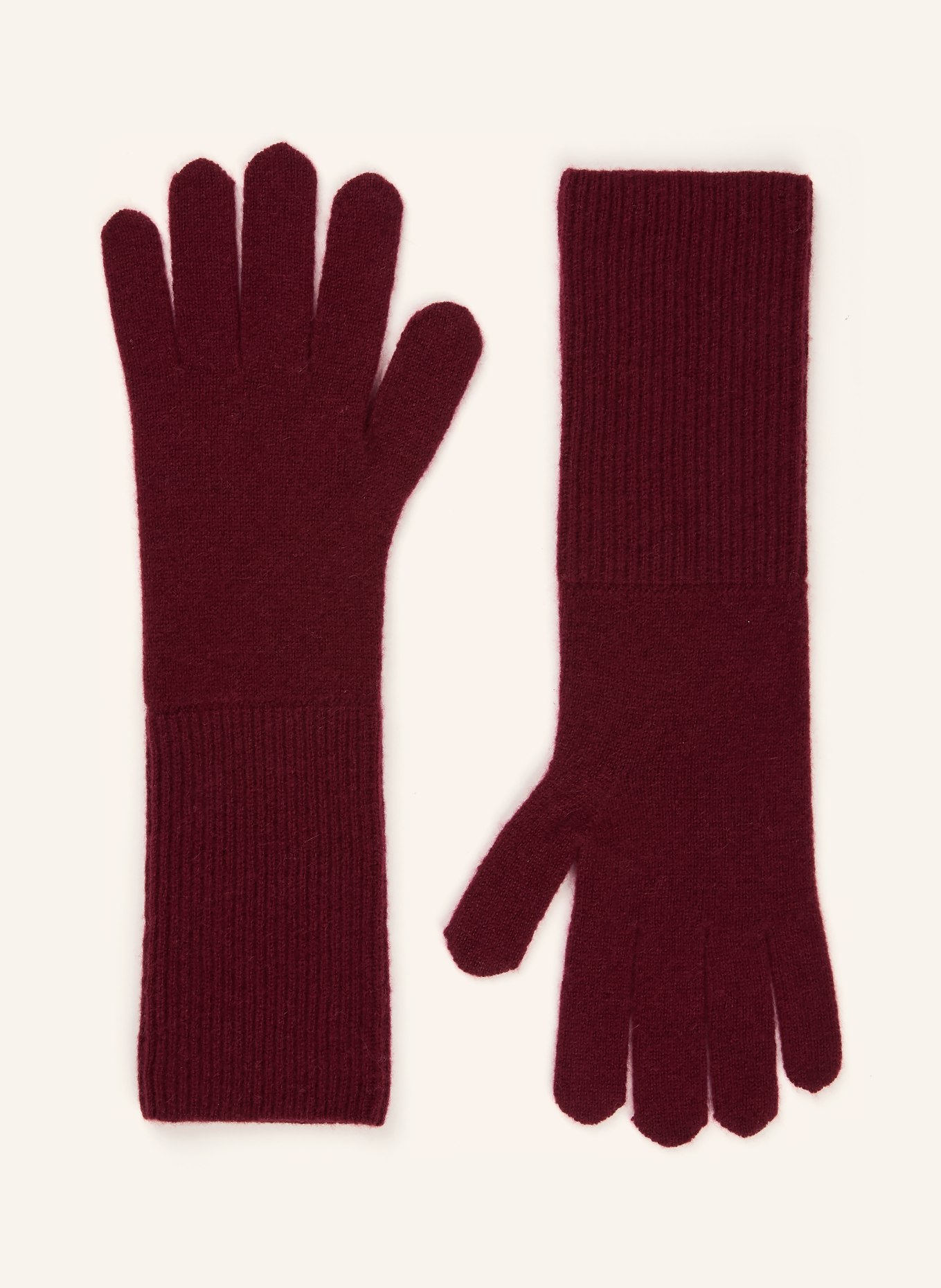 darling harbour Cashmere gloves: BORDEAUX