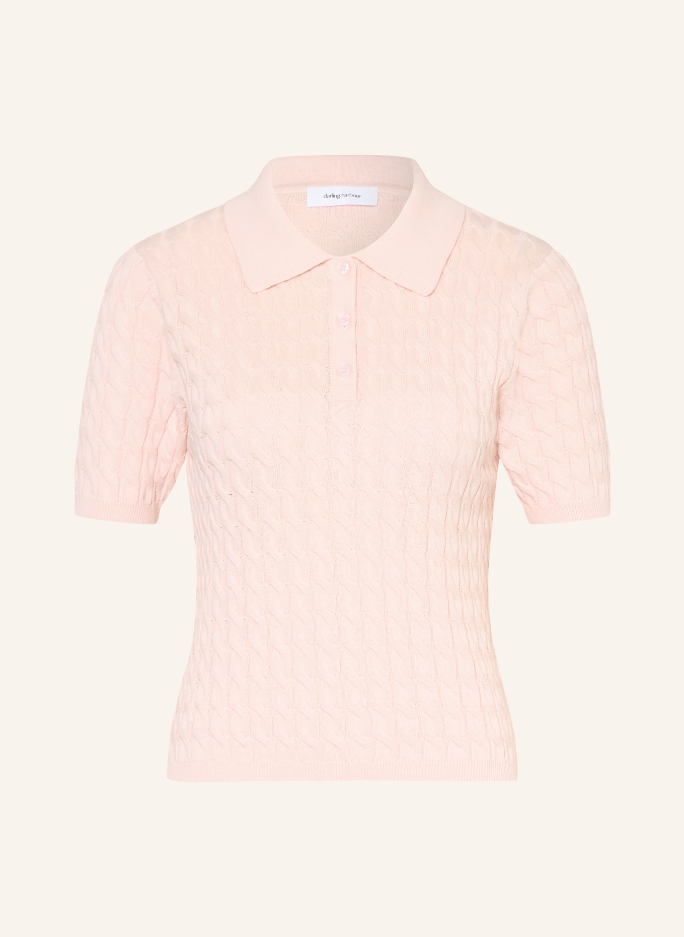 darling harbour Strick-Poloshirt: ROSE