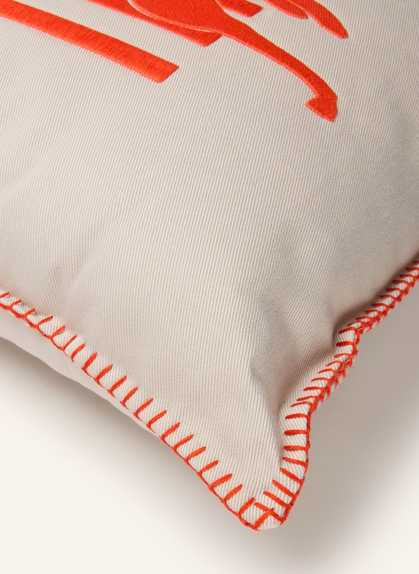 ETRO Home Dekokissen: CREME / ORANGE