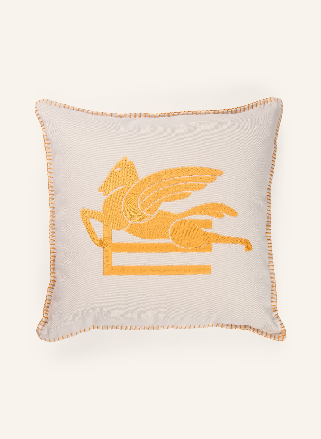 ETRO Home Dekokissen: CREME / HELLORANGE