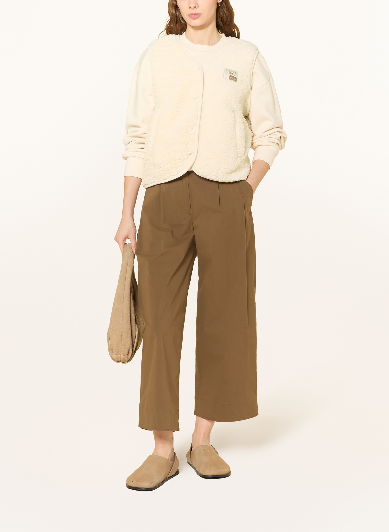 darling harbour Teddyfellová vesta: OFFWHITE