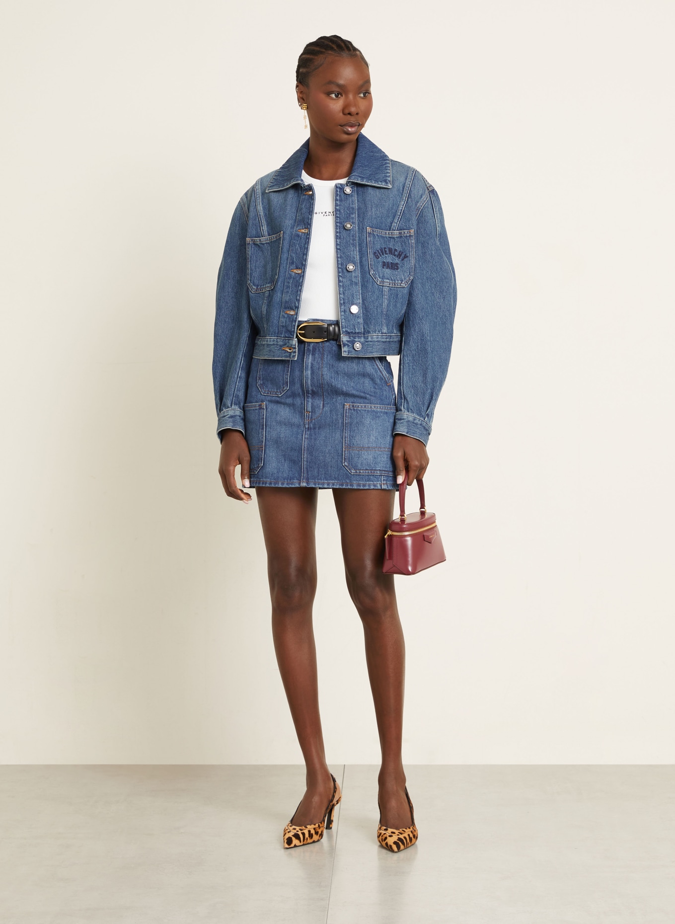 GIVENCHY Jeansrock: BLAU