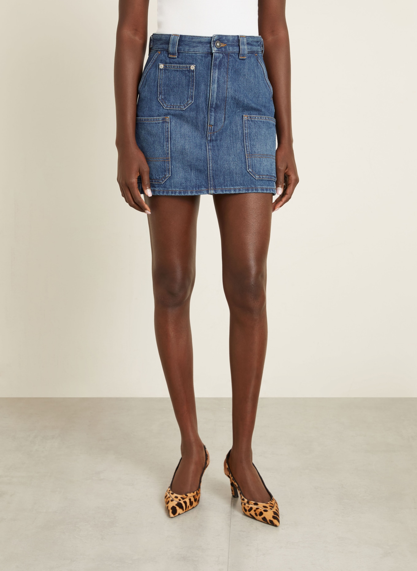 GIVENCHY Jeansrock: BLAU