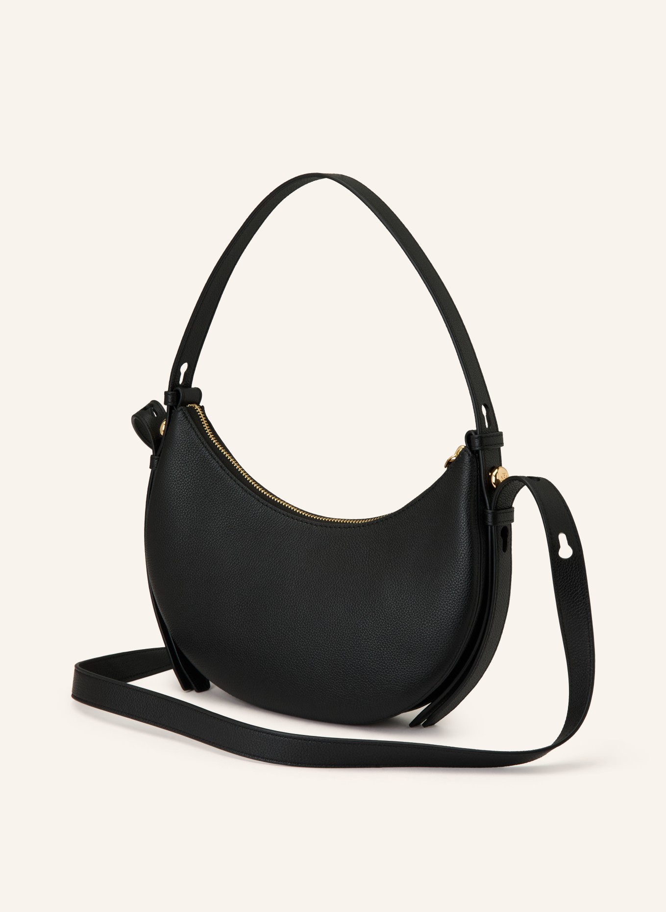 TORY BURCH Umhängetasche ROMY: SCHWARZ / GOLD