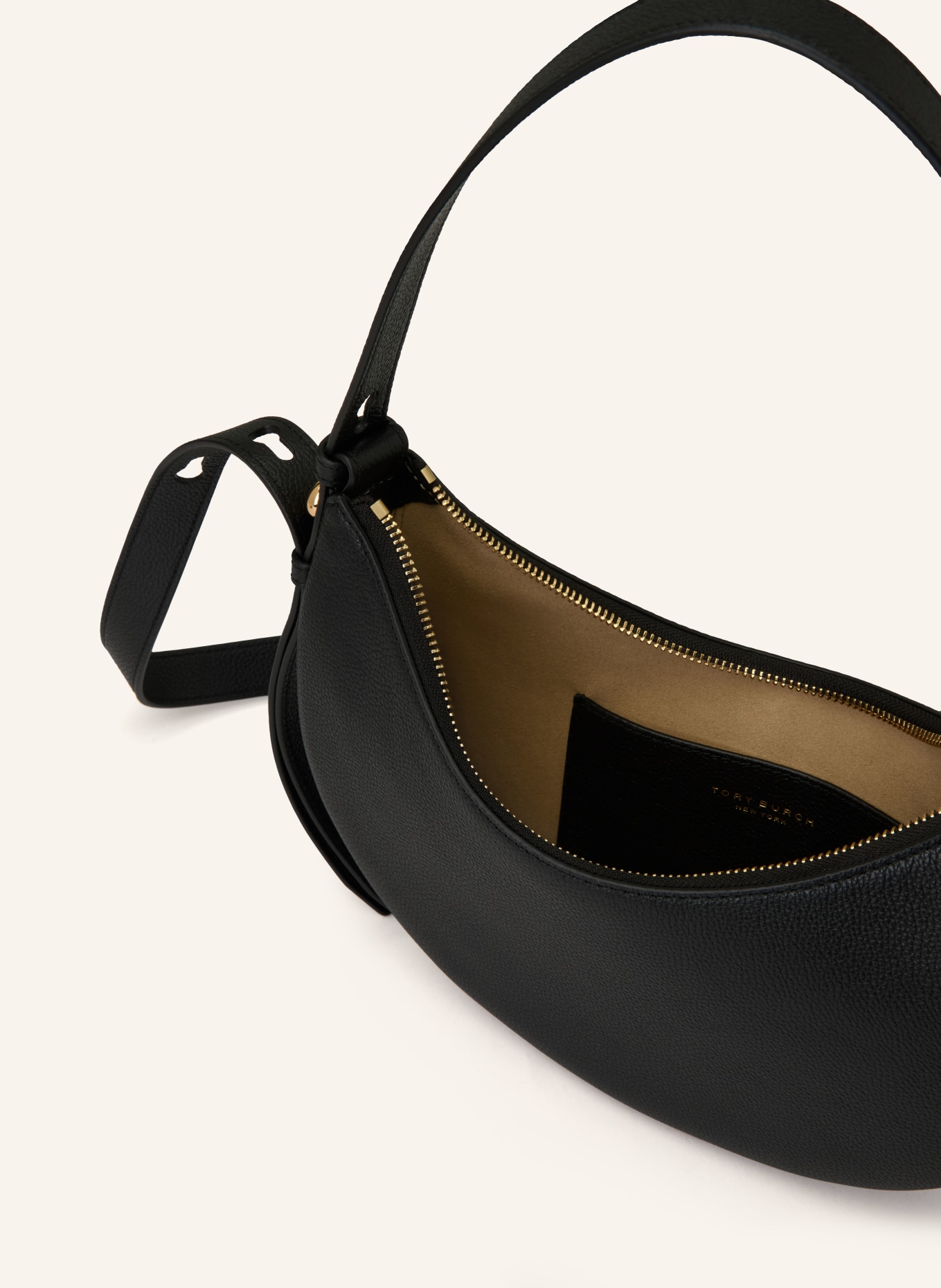 TORY BURCH Umhängetasche ROMY: SCHWARZ / GOLD