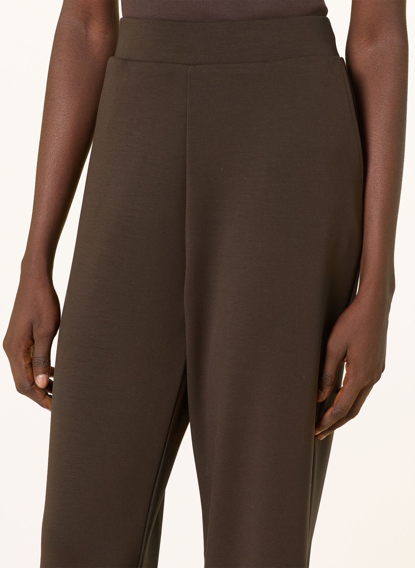 darling harbour spodnie dżersejowe: CHOCOLATE