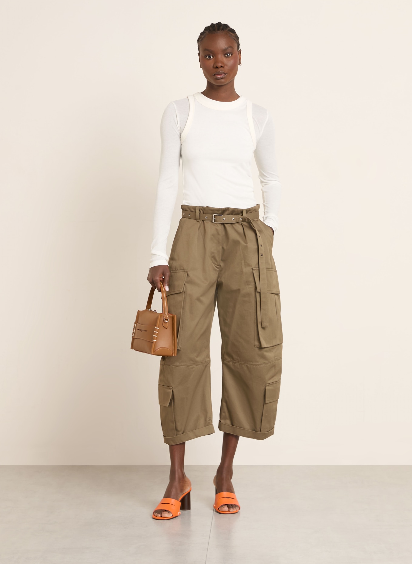 JW ANDERSON Handtasche LOAFER SMALL: COGNAC