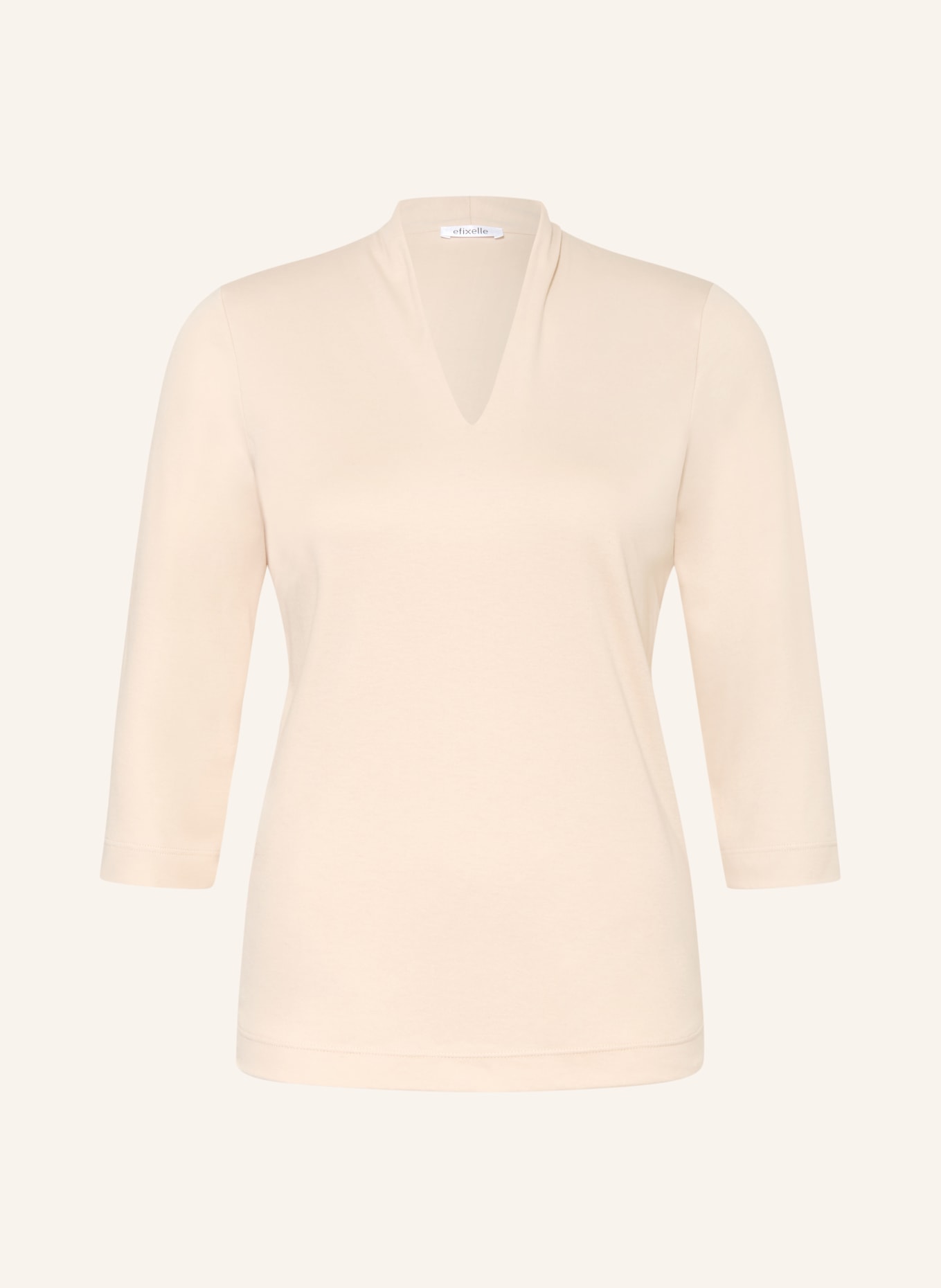 efixelle Shirt mit 3/4-Arm: BEIGE