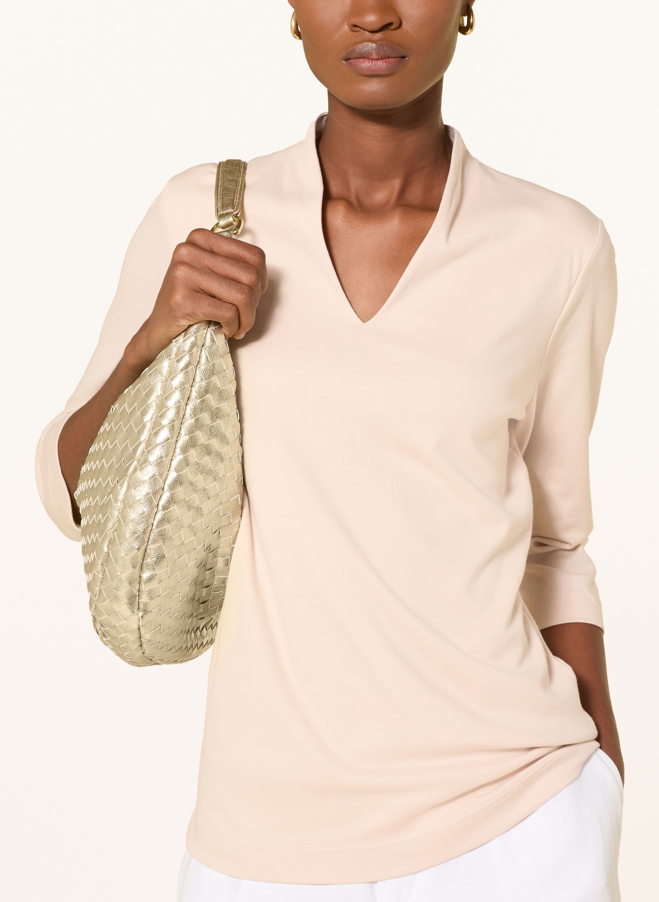 efixelle Shirt mit 3/4-Arm: BEIGE